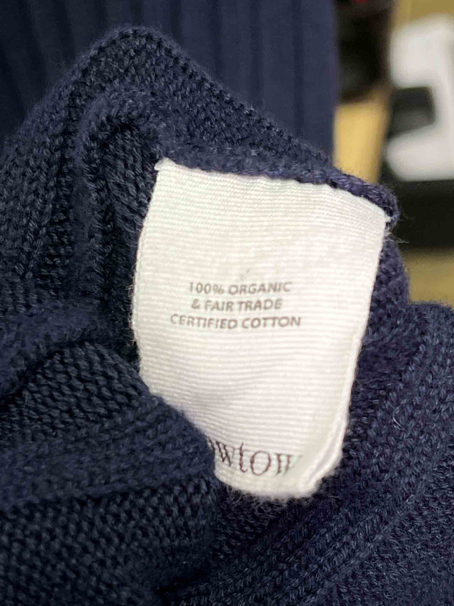 Size M | Kowtow Navy Grace Knit Maxi Dress