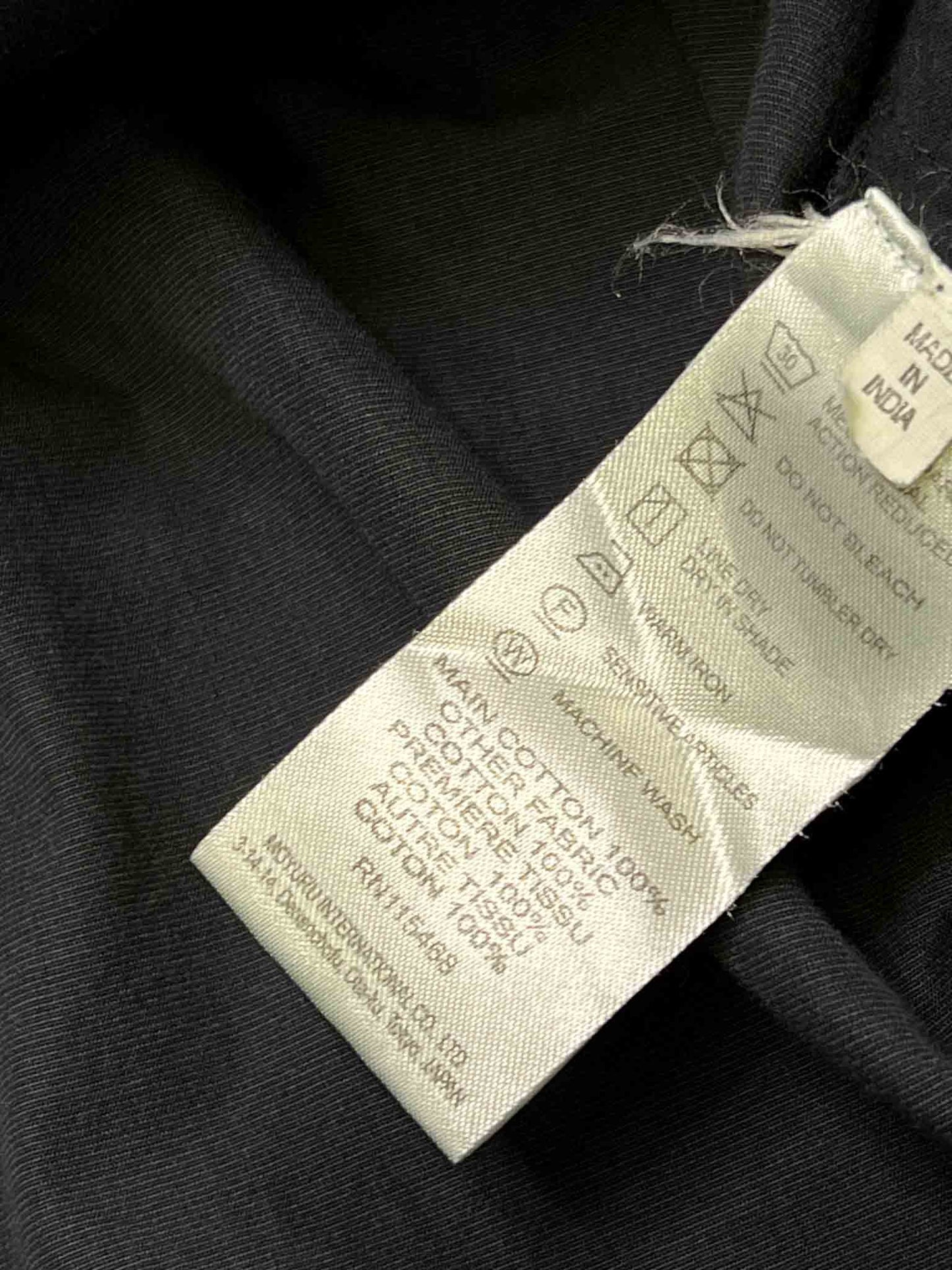 Size L | Moyuru Midnight Cotton Layered Smock Top