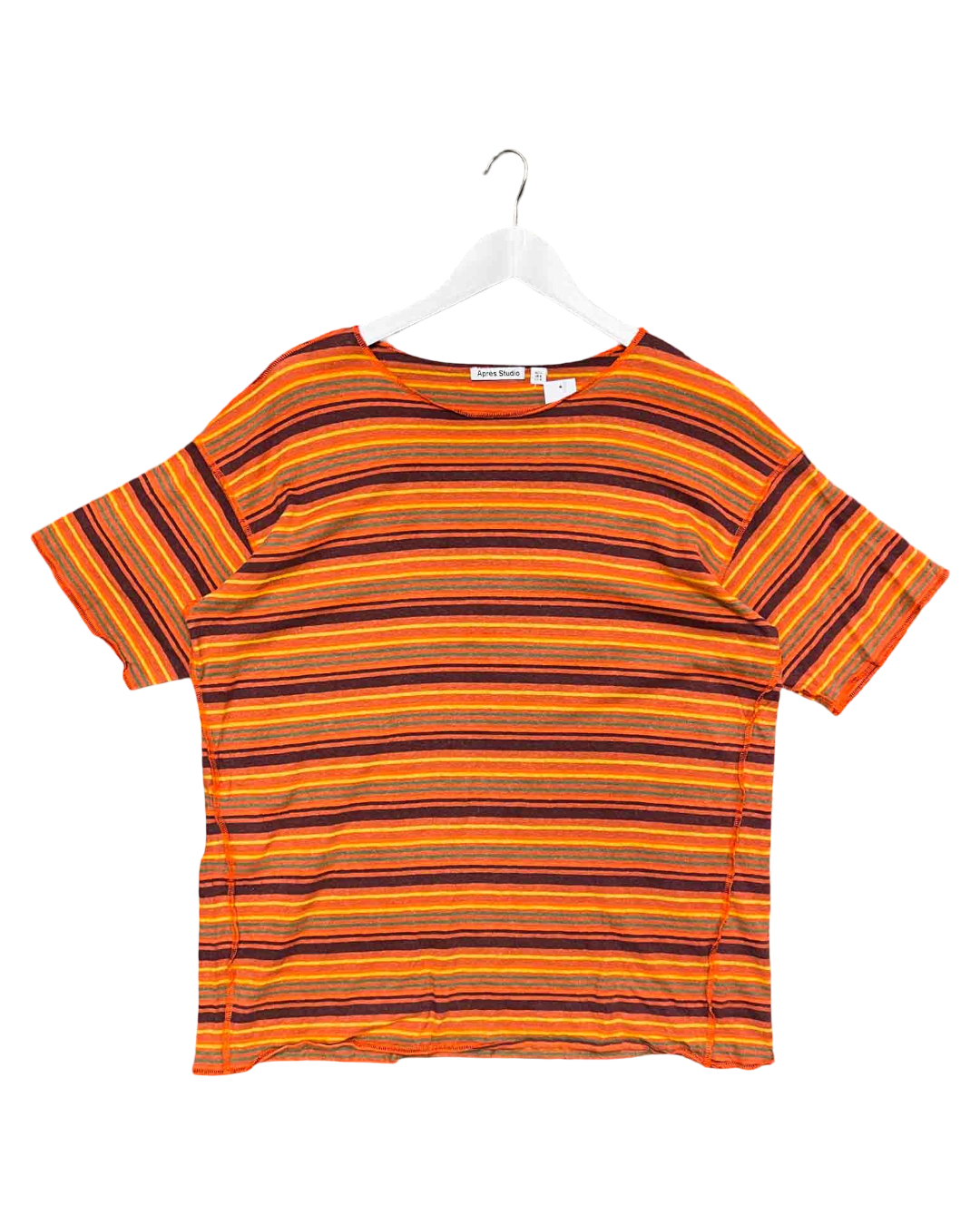 Size 8 | Apres Studio Striped Hemp/Cotton Top