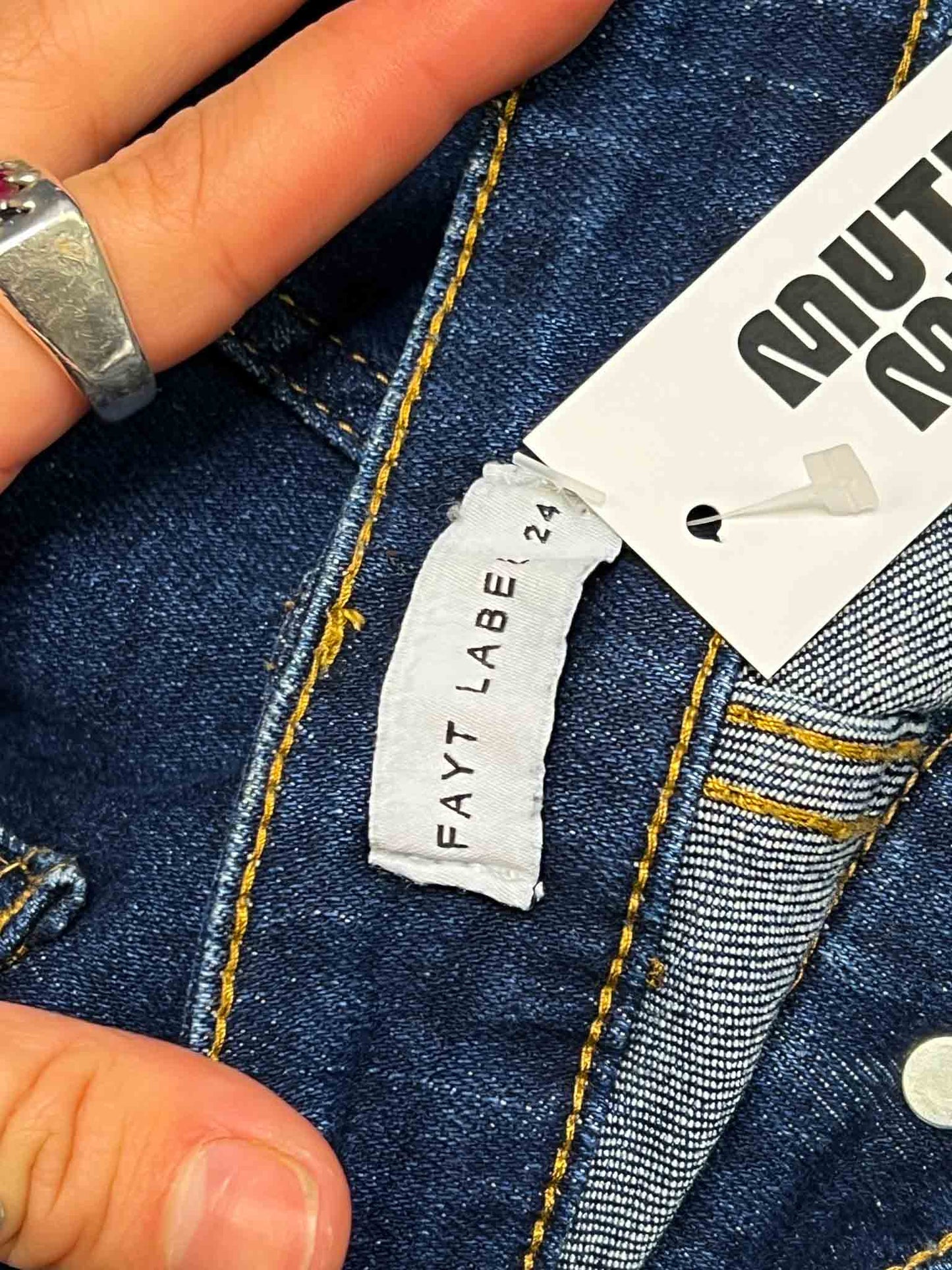 Size 24 (18/ 3XL) | Fayt Label Indigo Wide Leg Jeans