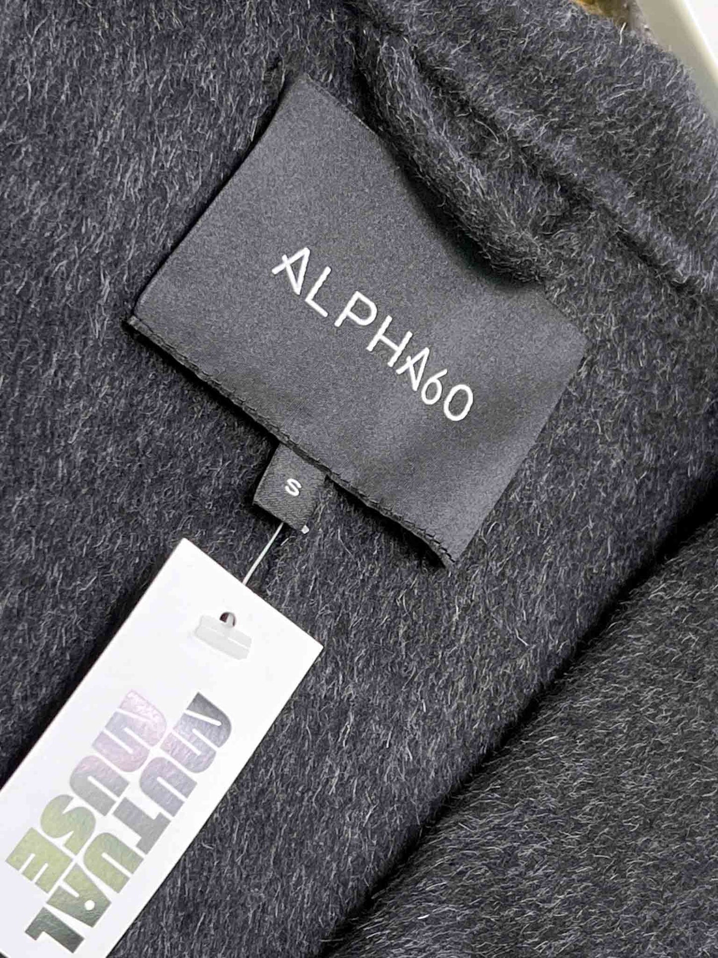 Size S | Alpha60 Grey Wool Leigh Coat