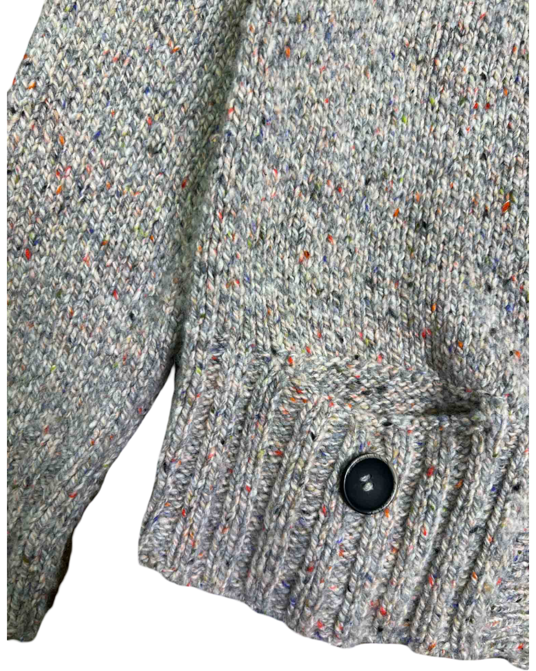 Size XL | Fisherman Out Of Ireland  Multi-Coloured Buttoned Cardigan