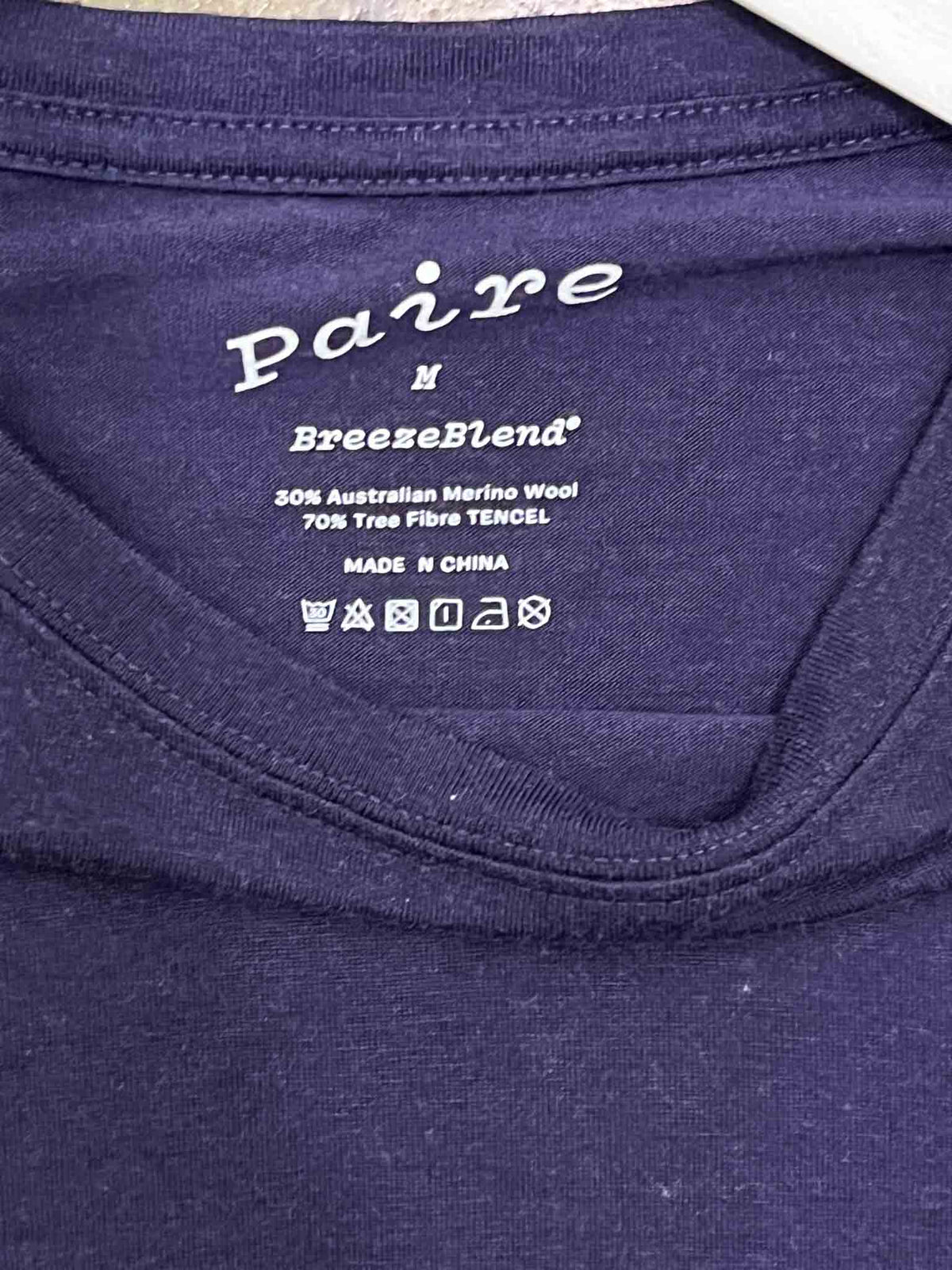 Size M | Paire Purple Merino T-shirt