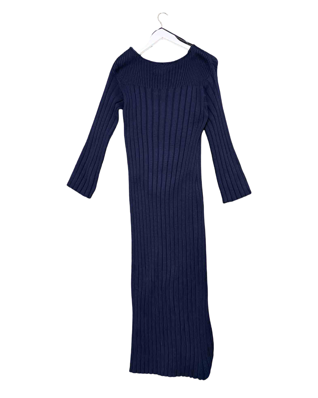 Size M | Kowtow Navy Grace Knit Maxi Dress