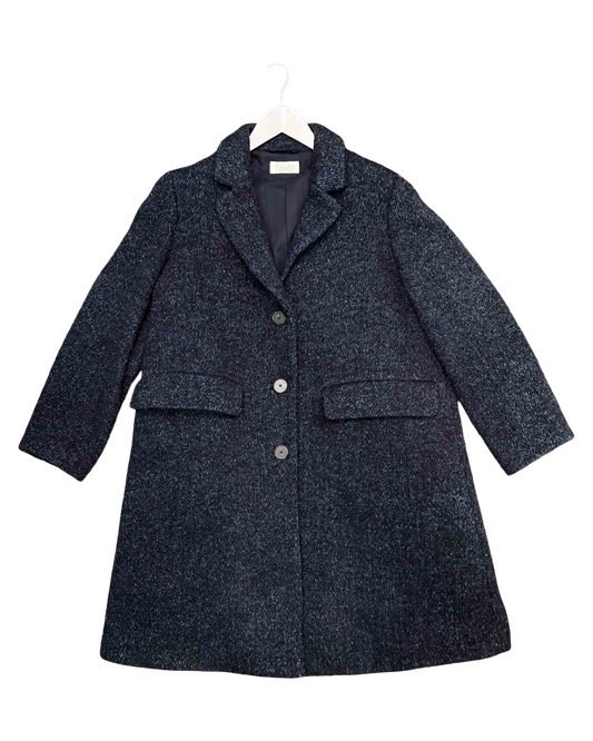 Size 12 | Toast Navy Wool Duster Coat