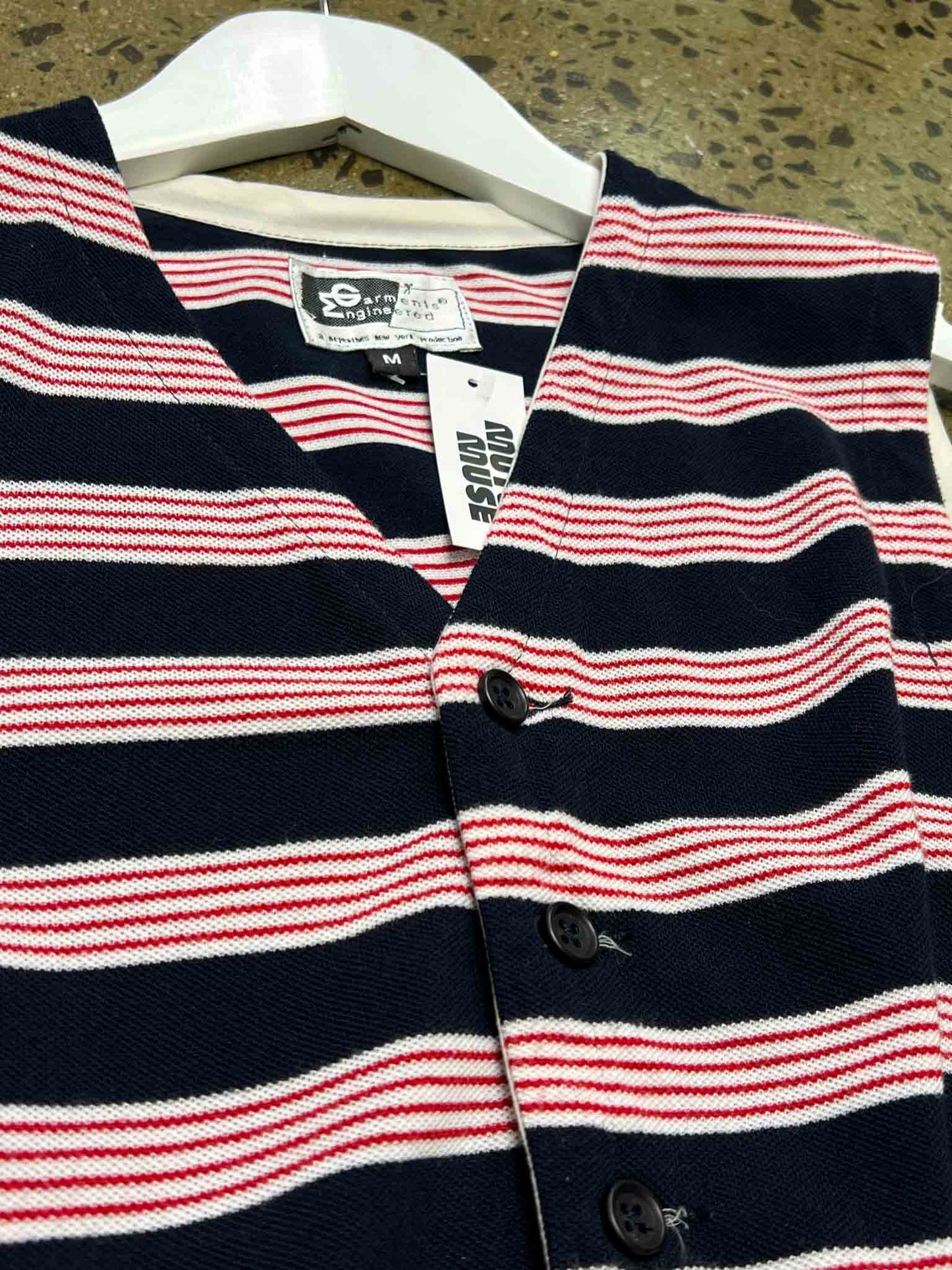 Size M | Engineered Garments Blue\Red Striped Vest