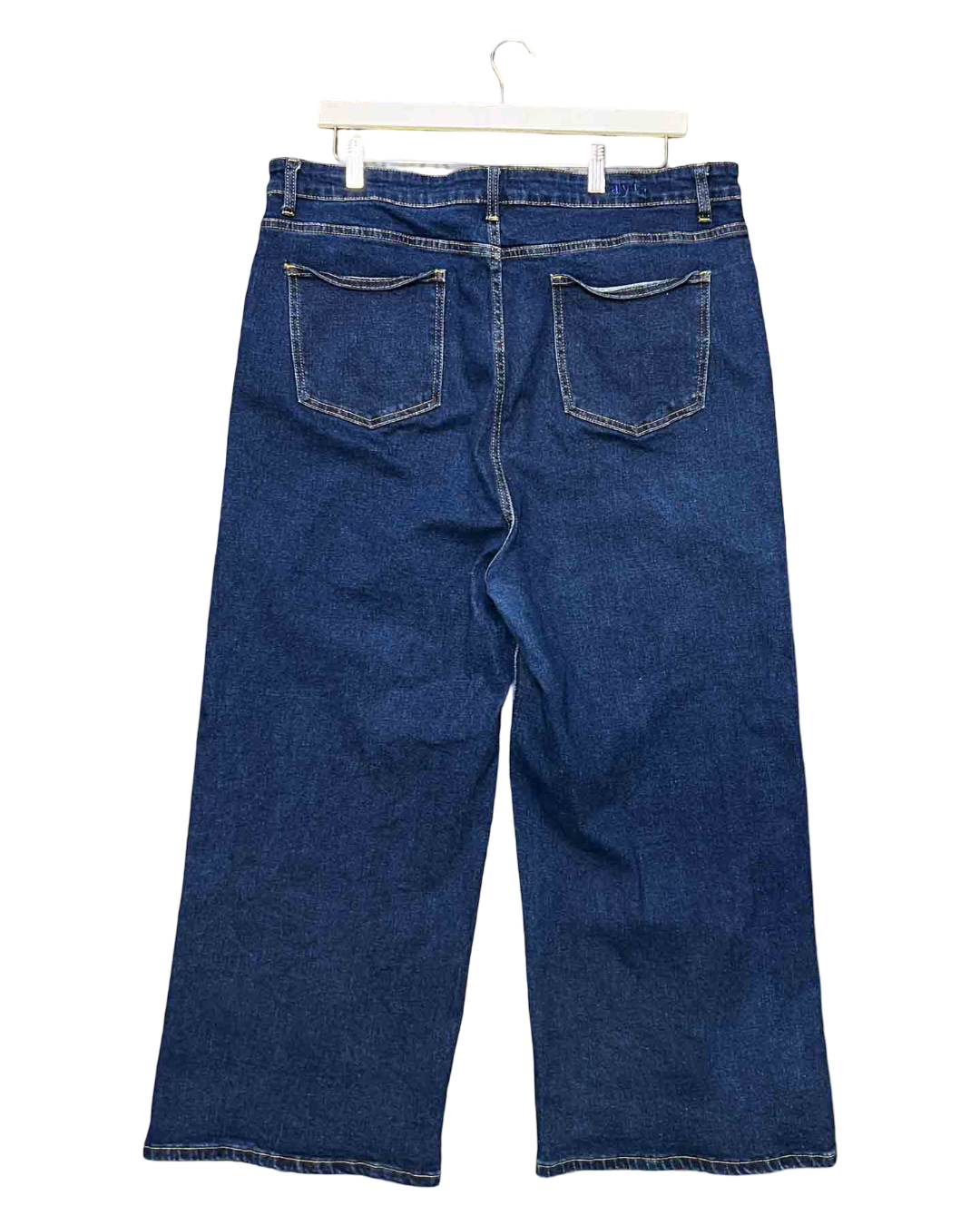 Size 24 (18/ 3XL) | Fayt Label Indigo Wide Leg Jeans