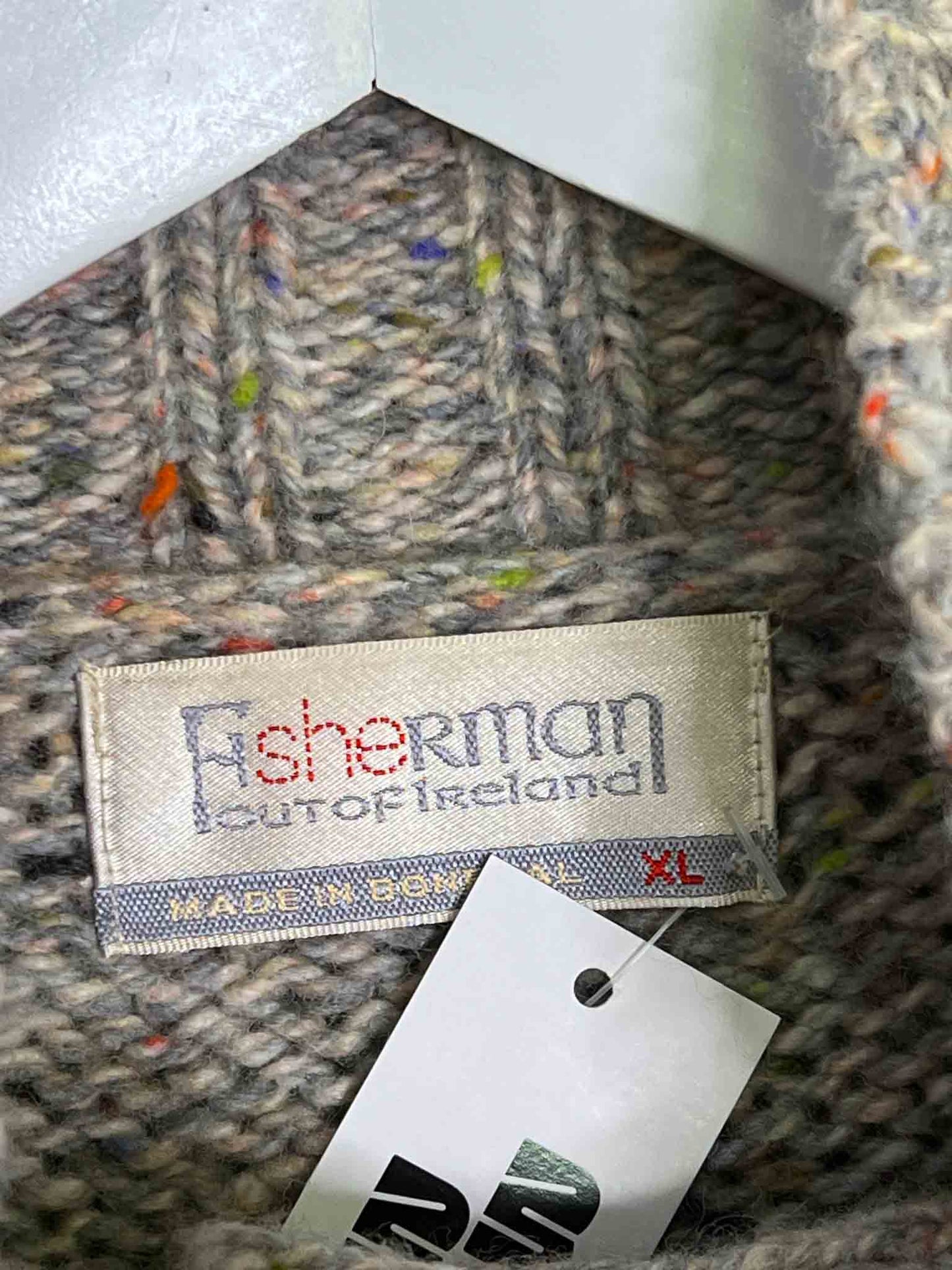 Size XL | Fisherman Out Of Ireland  Multi-Coloured Buttoned Cardigan