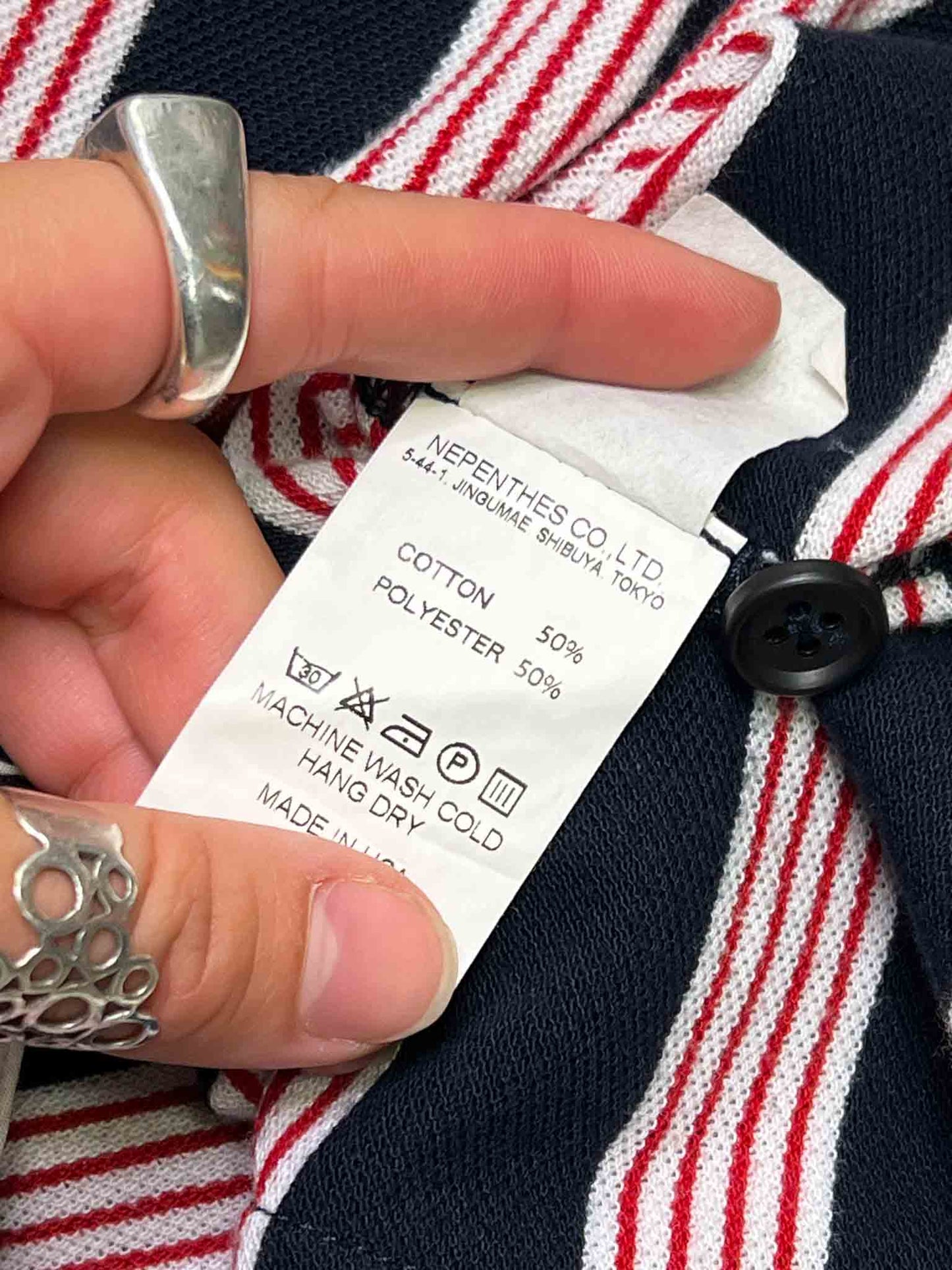 Size M | Engineered Garments Blue\Red Striped Vest