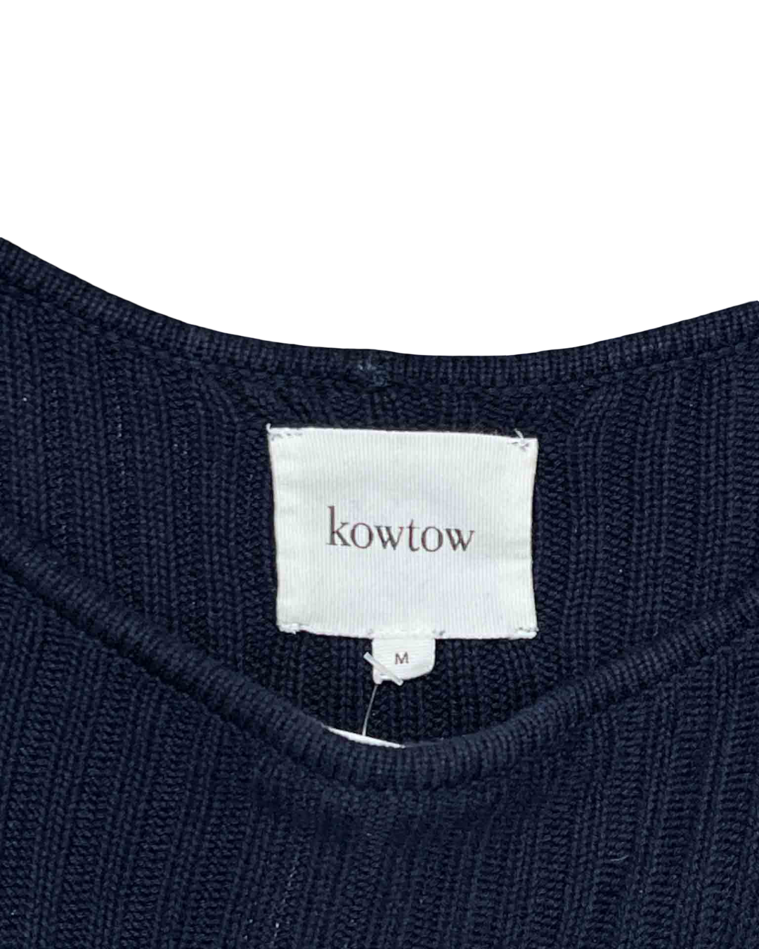 Size M | Kowtow Navy Grace Knit Maxi Dress