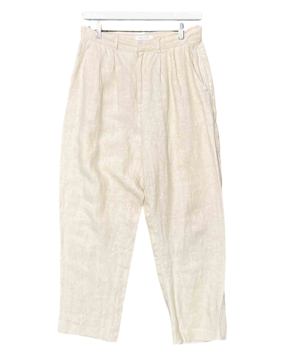 Size 12 | AERE Beige Linen Trousers