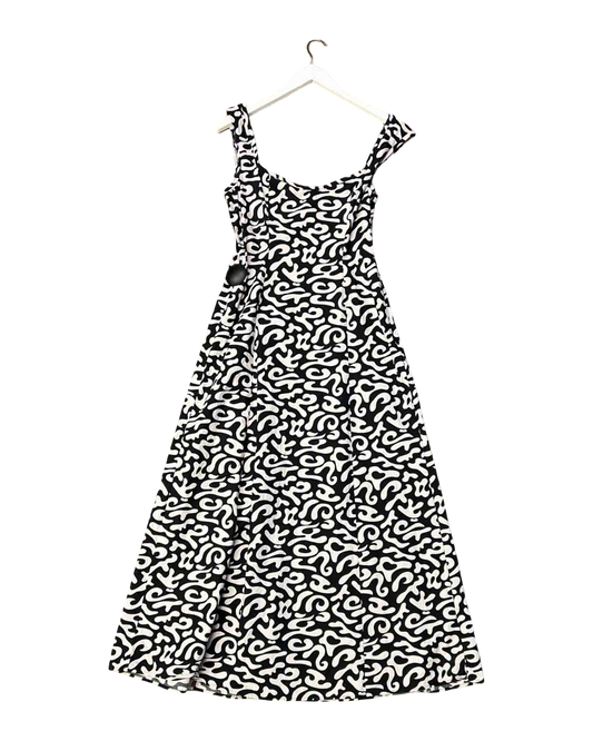Size 2 (M) | Dominique Healy Squiggle Pattern Dress