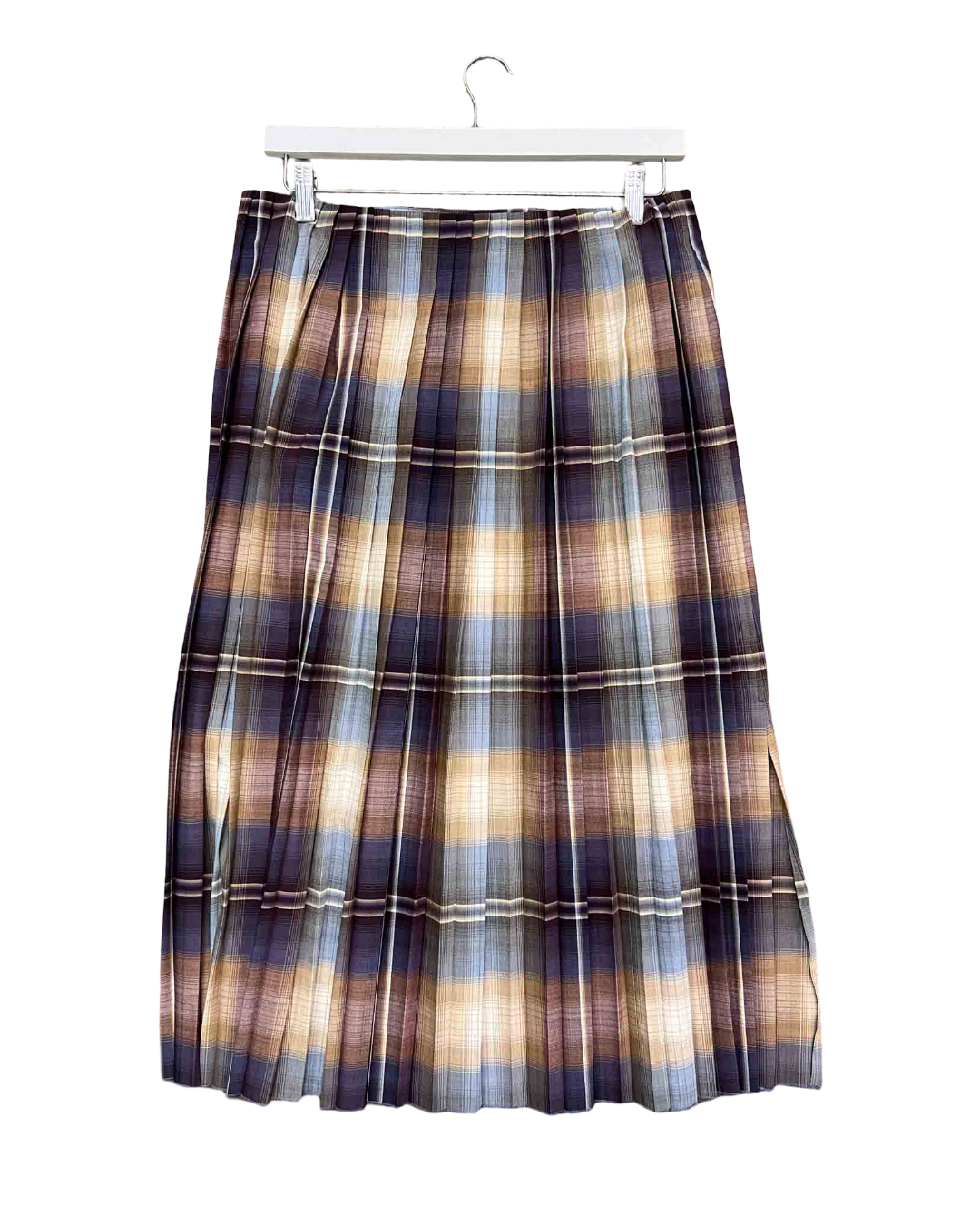 Size 42 (XL) |COS Plaid Pleated Skirt