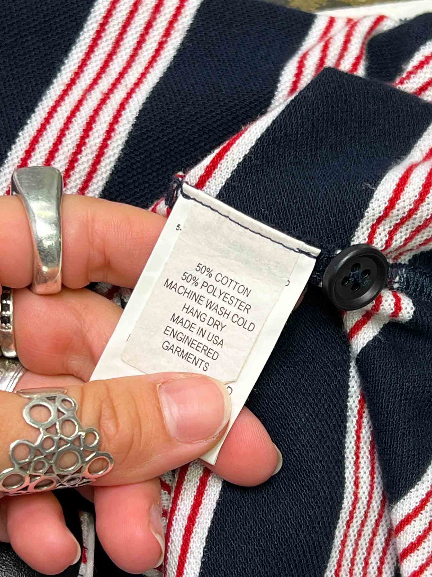 Size M | Engineered Garments Blue\Red Striped Vest