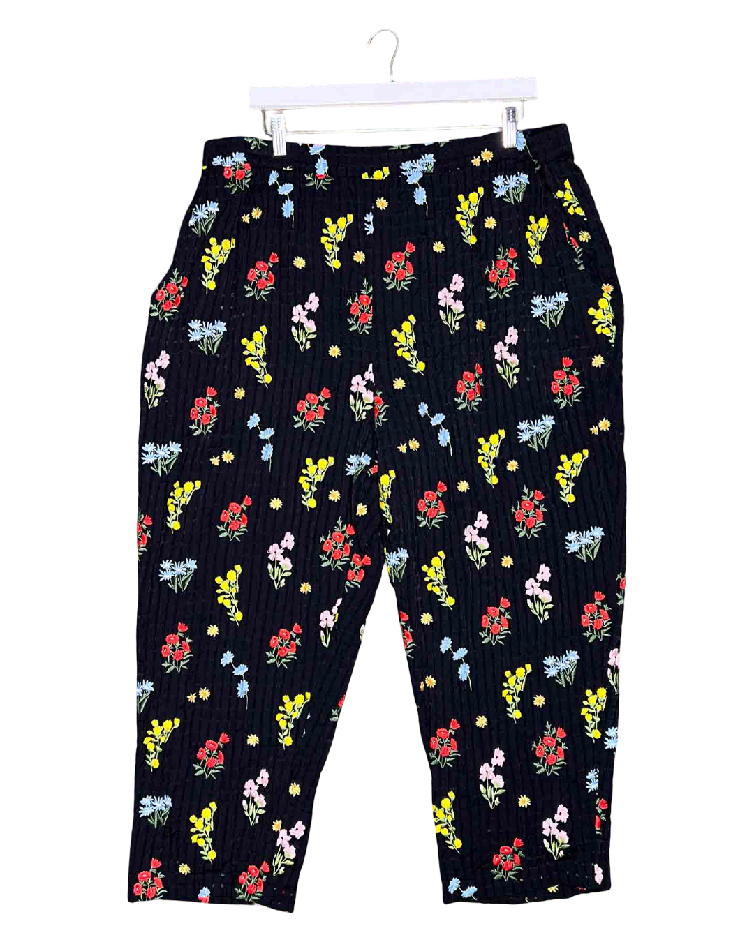 Size 3XL | Variety Hour Embroidered Floral Pants