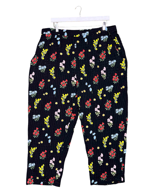 Size 3XL | Variety Hour Embroidered Floral Pants