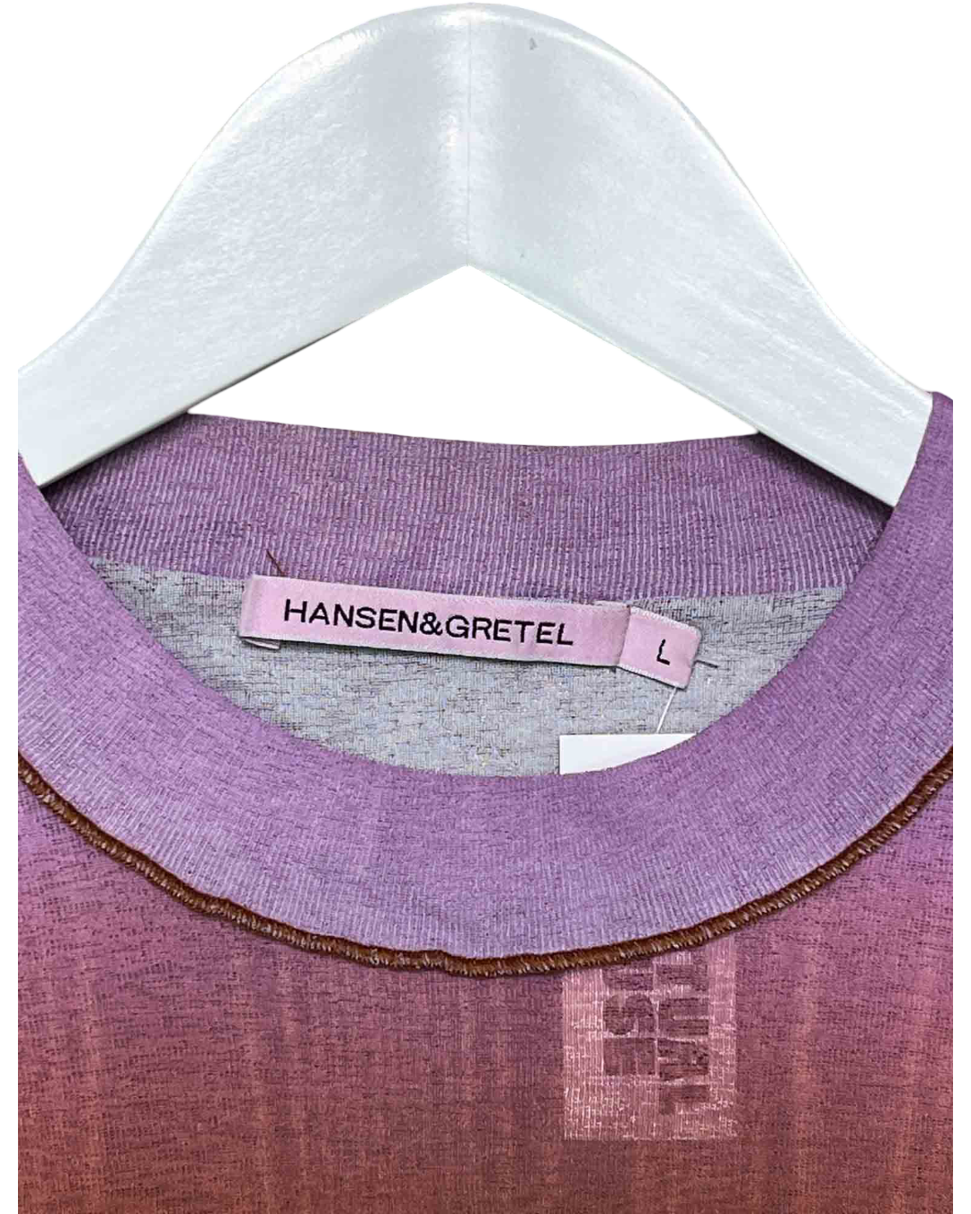 Size L | Hansel & Gretel Purple Ombre Mesh Top