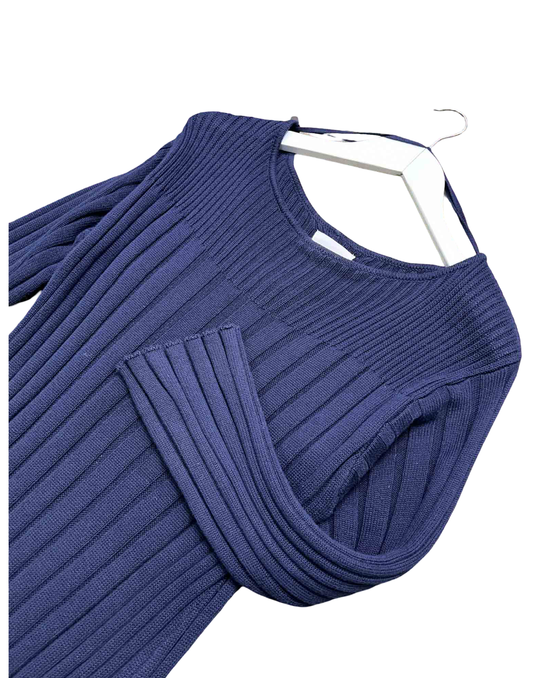Size M | Kowtow Navy Grace Knit Maxi Dress