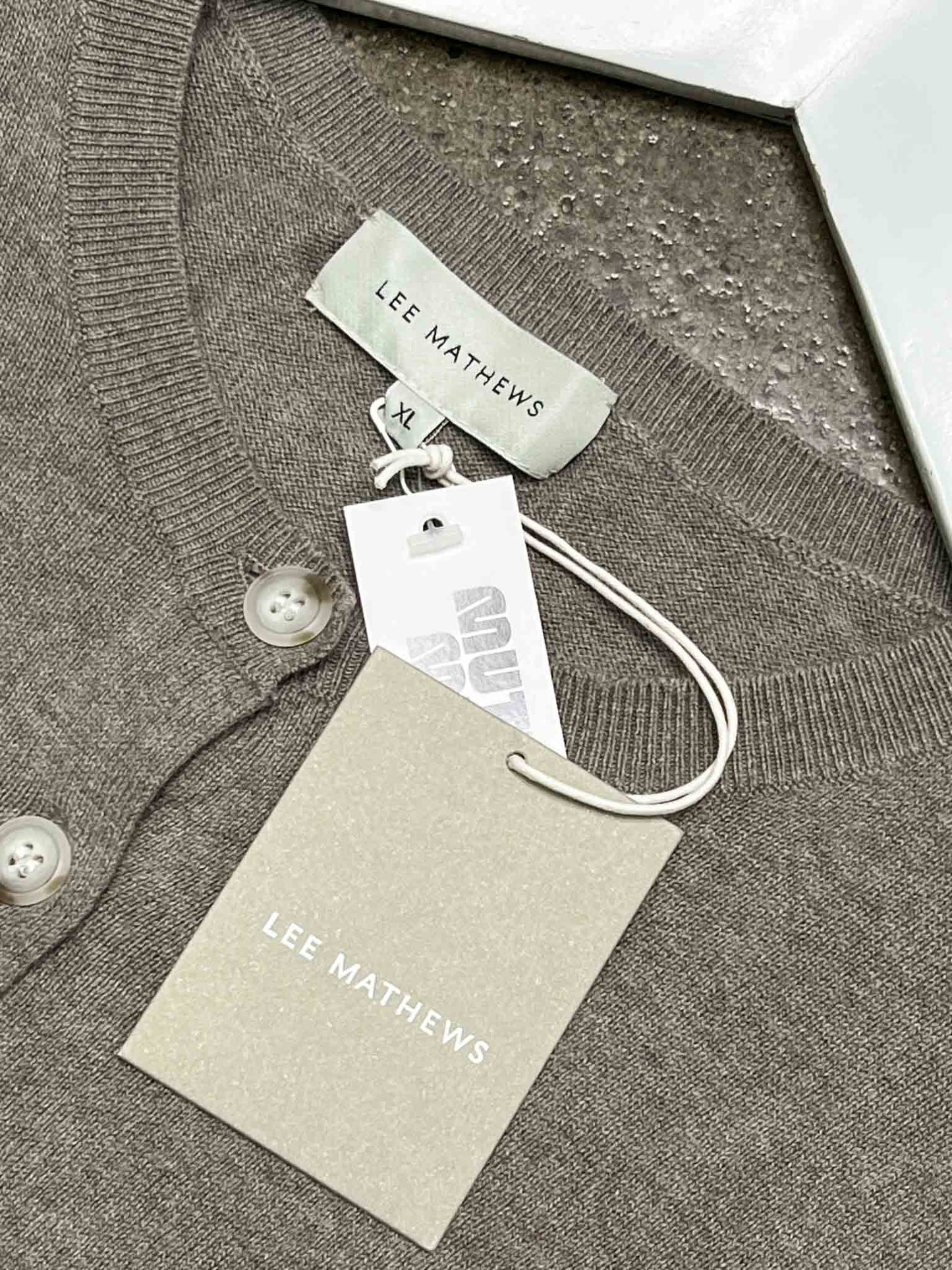 Size XL | Lee Mathews Cotton Cashmere Short Sleeve Cardigan NWT
