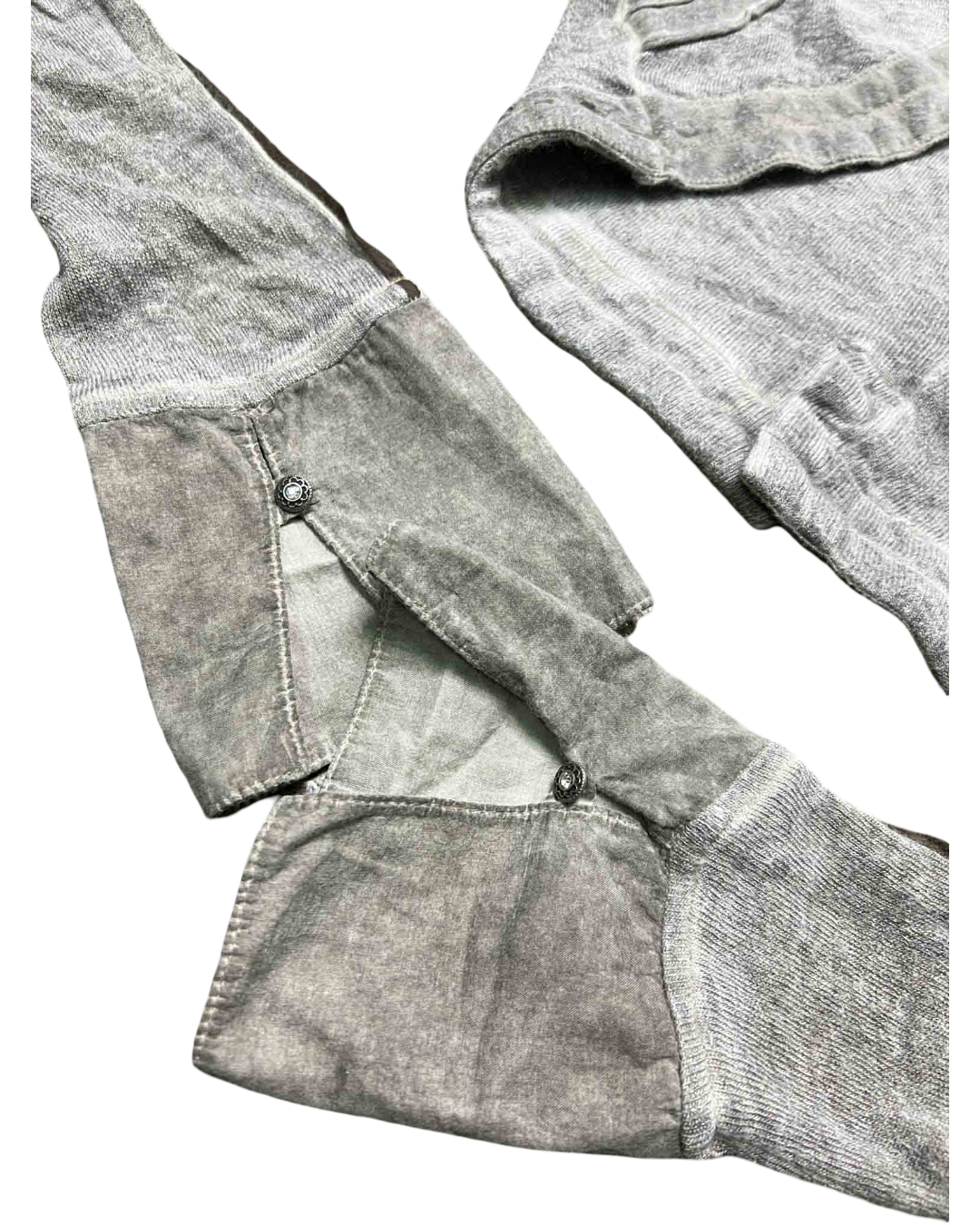 Size XS/S | Fred Sabatier Grey Archive Graphic Cropped Hoodie