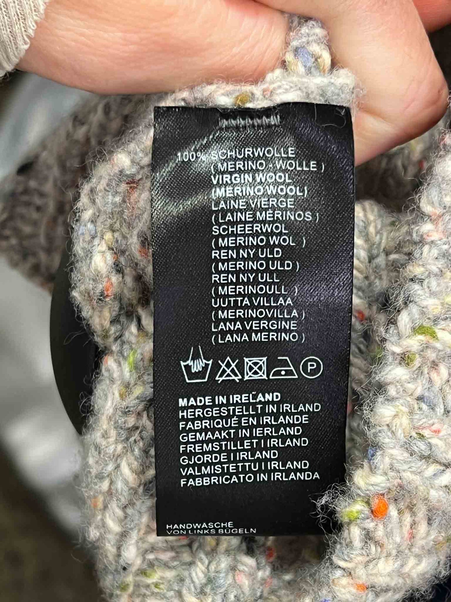 Size XL | Fisherman Out Of Ireland  Multi-Coloured Buttoned Cardigan