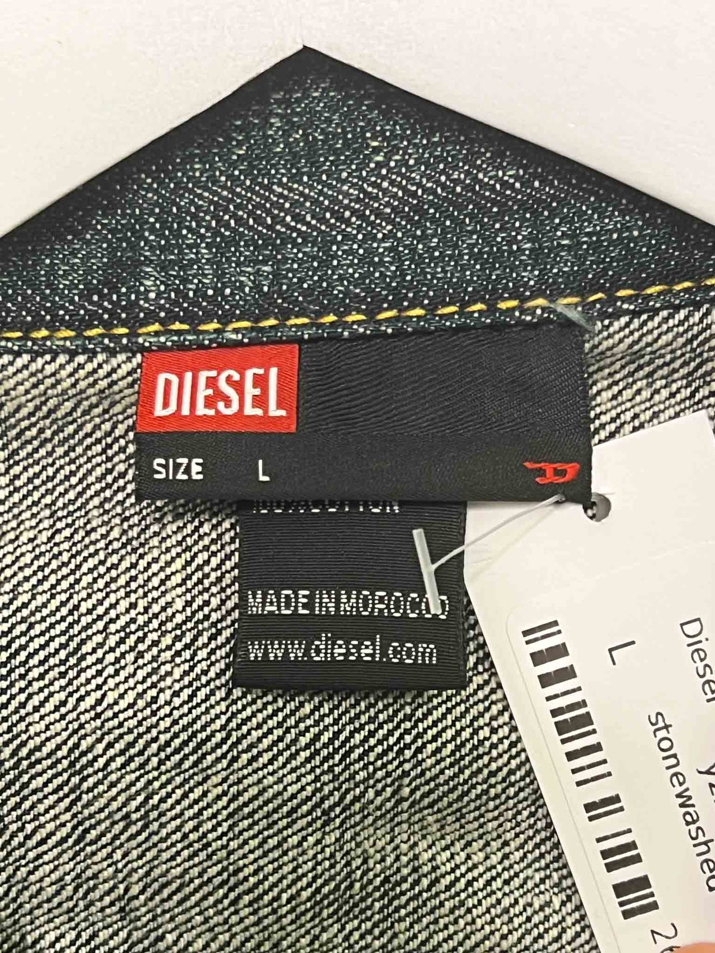 Size L | Diesel Y2K Dragon Stonewashed Denim Jacket