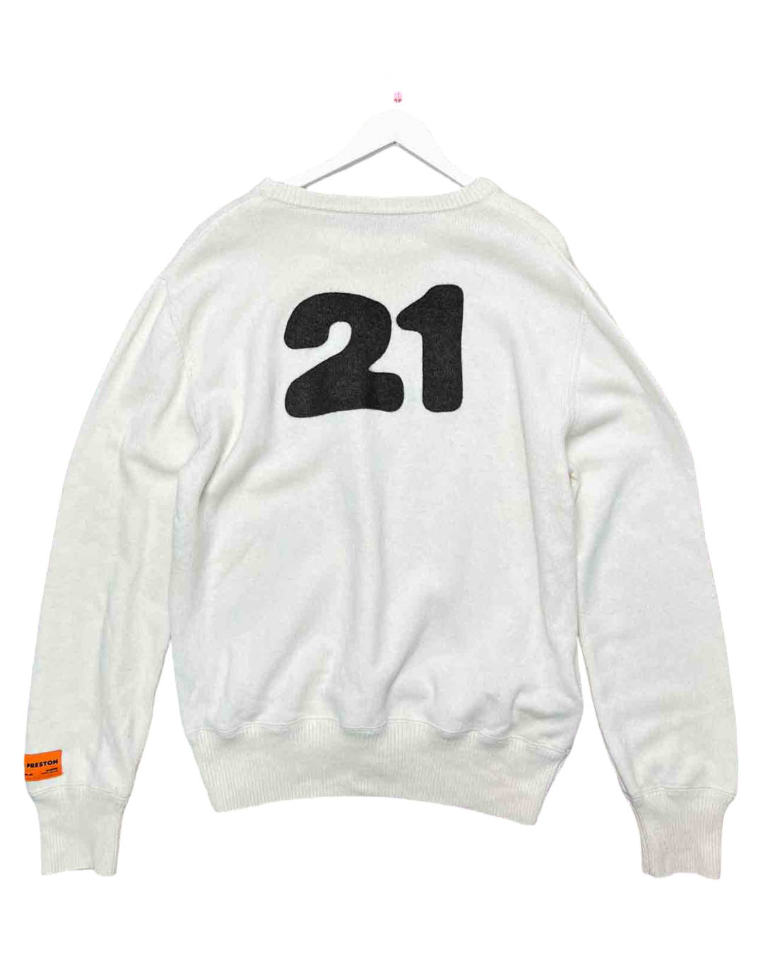 Size L | Heron Preston White Light Knit Jumper