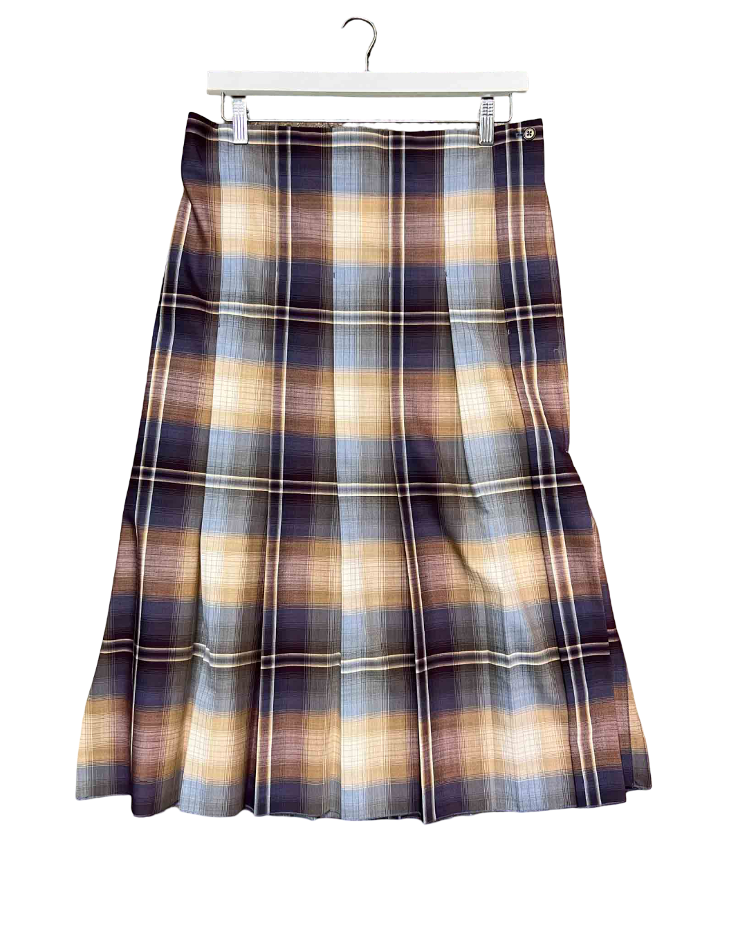 Size 42 (XL) |COS Plaid Pleated Skirt