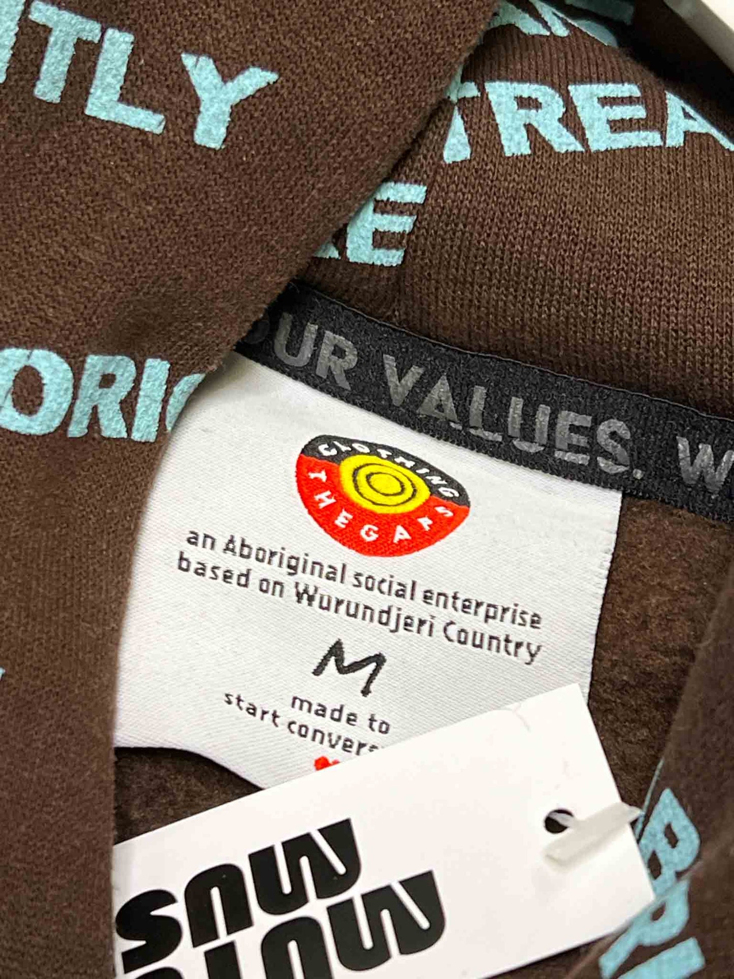 Size M | Clothing the Gaps Cotton Tread Lightly Hoodie