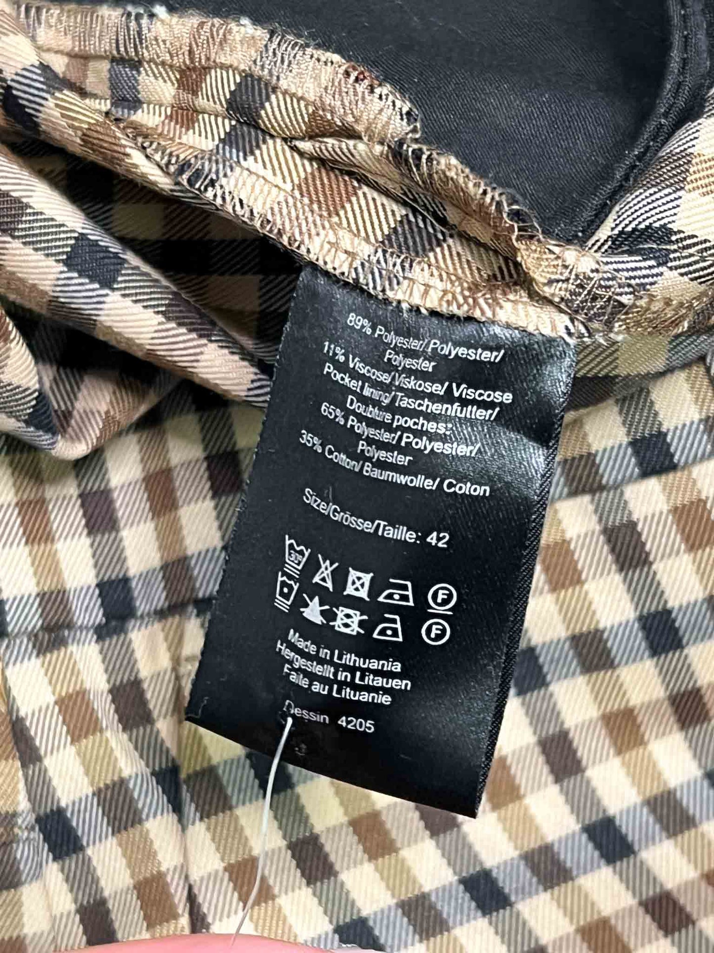 Size 42 (XL) | Baum und Pferdgarten Niju Nougat Check Pants