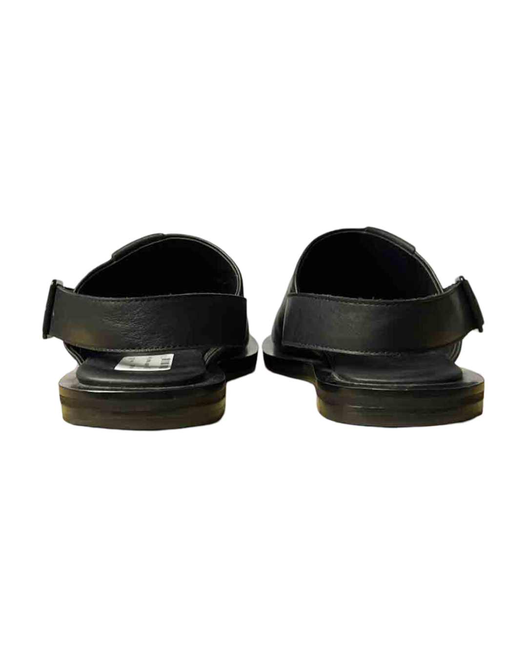 Size 38 | Alpha60 Black Leather Woven Sandal