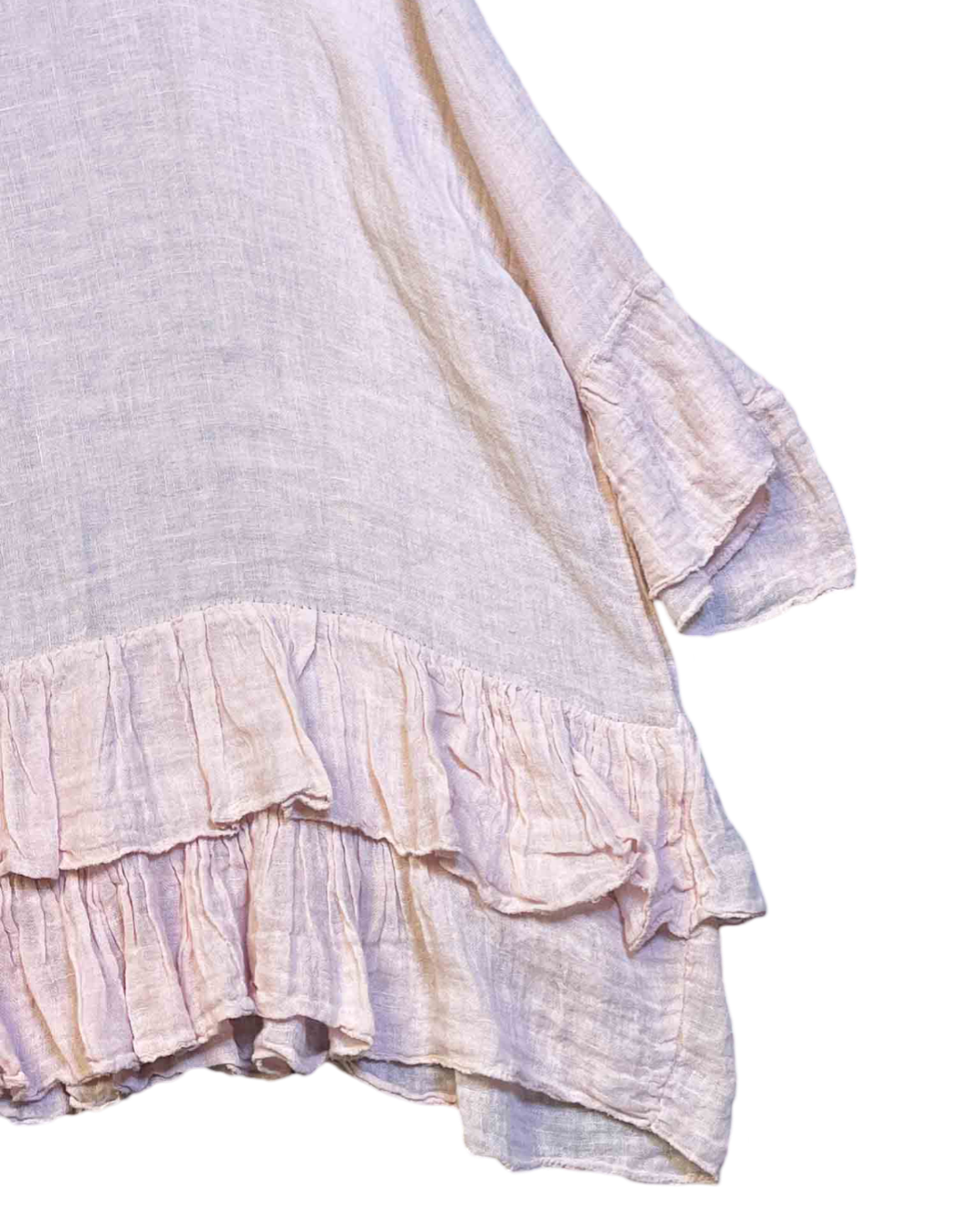 Size L | Dimoda Smock Linen Top