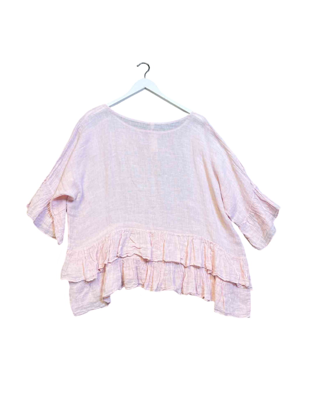 Size L | Dimoda Smock Linen Top