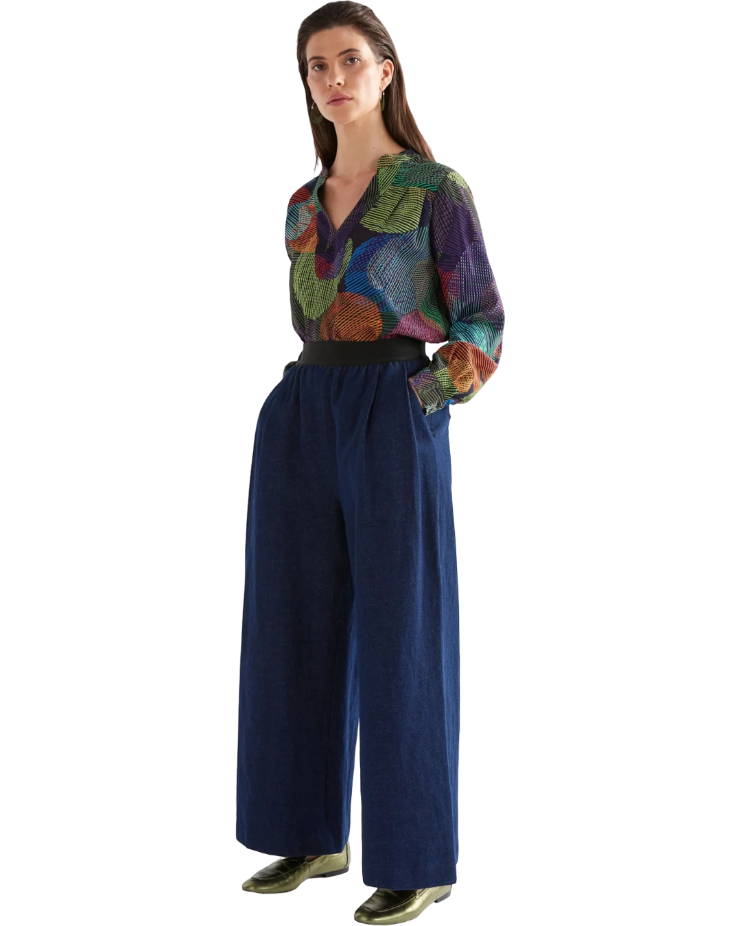 Size 16 |  Elk Njolle Wide Leg Denim Pant