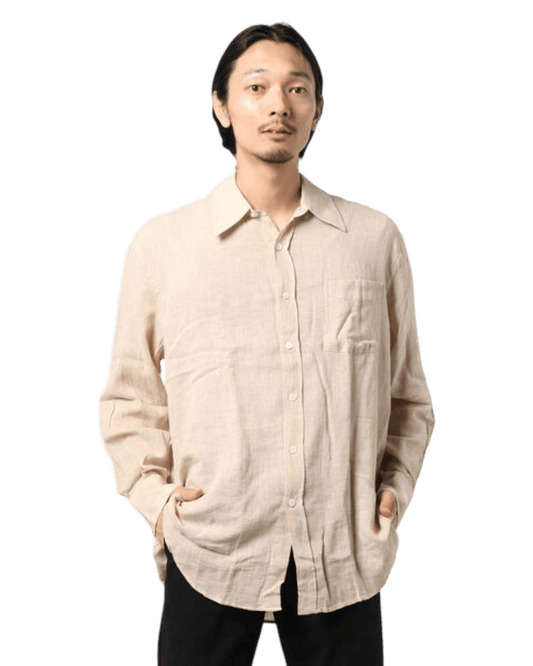 Size 50 (XL) | Our Legacy Never Borrowed Cotton/Linen Shirt