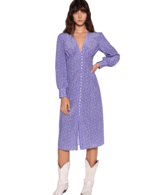 Size L | Réalisation Floral Silk Dress