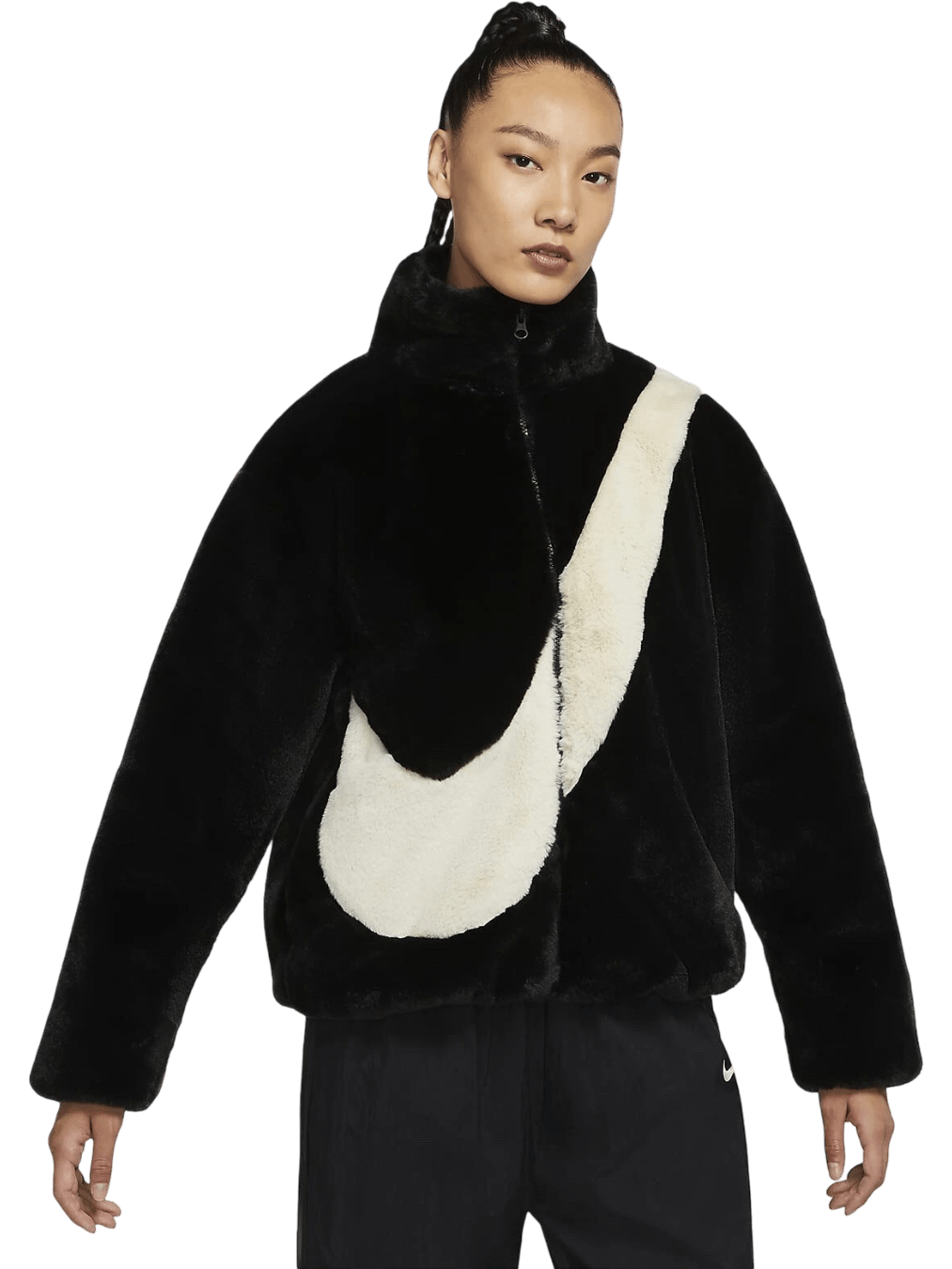 Size L | Nike Faux Fur Zip-Up Jacket