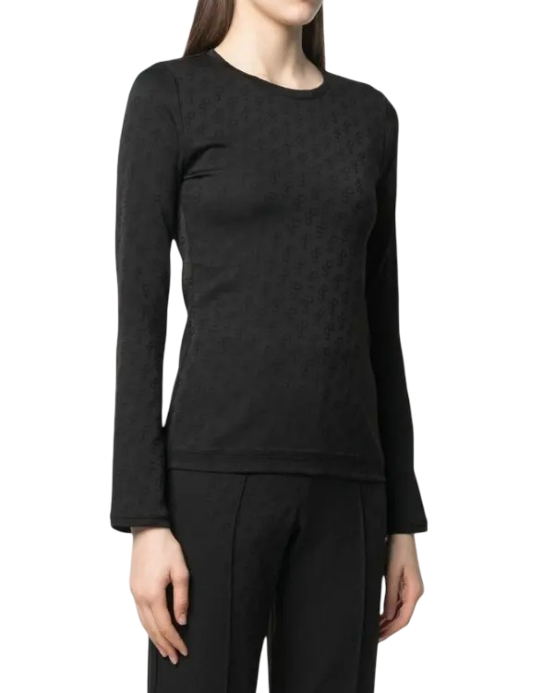 Size 2 (M) | Saks Potts Monogrammed Long Sleeve Top
