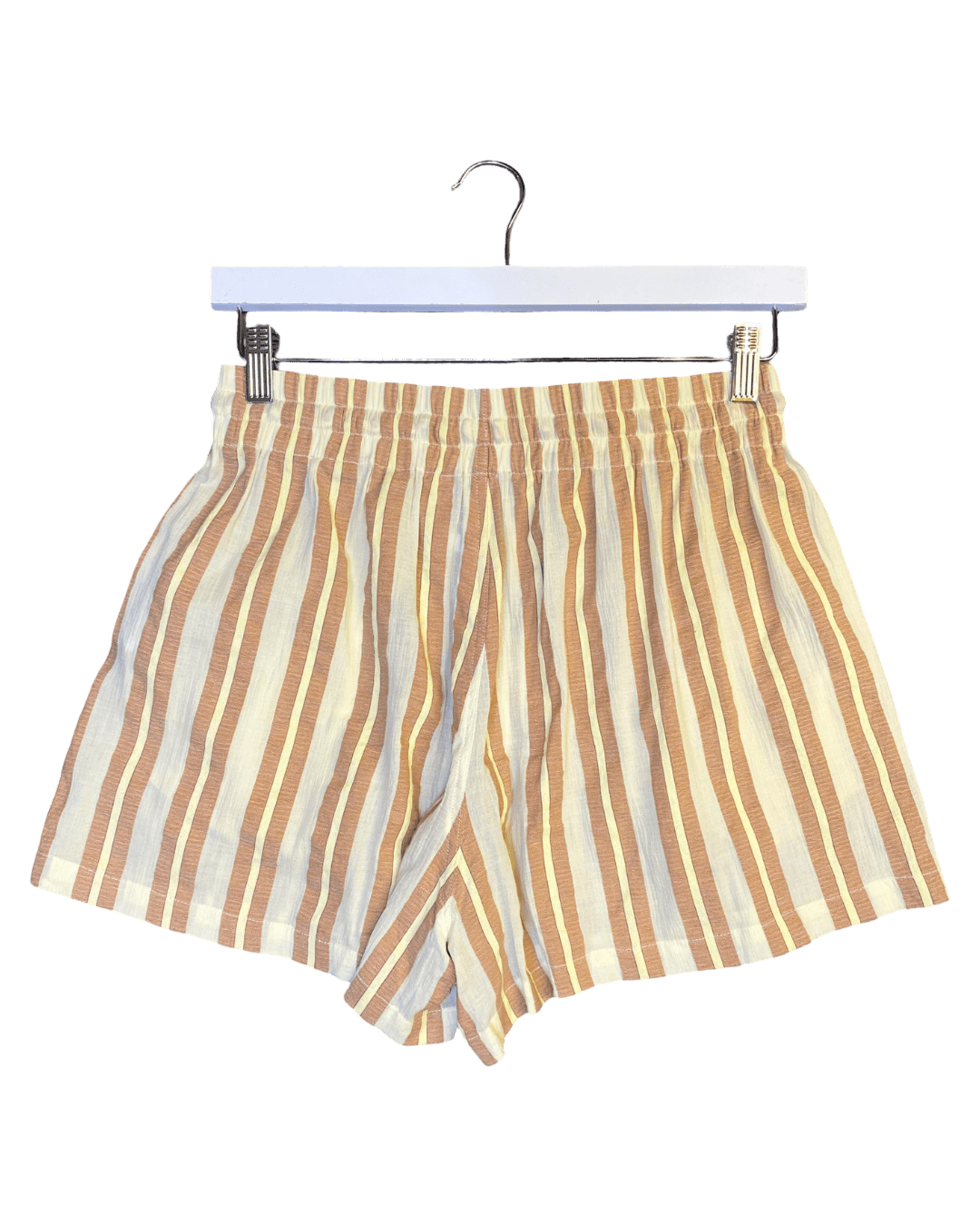 Size M | Venroy Striped Cotton Shorts