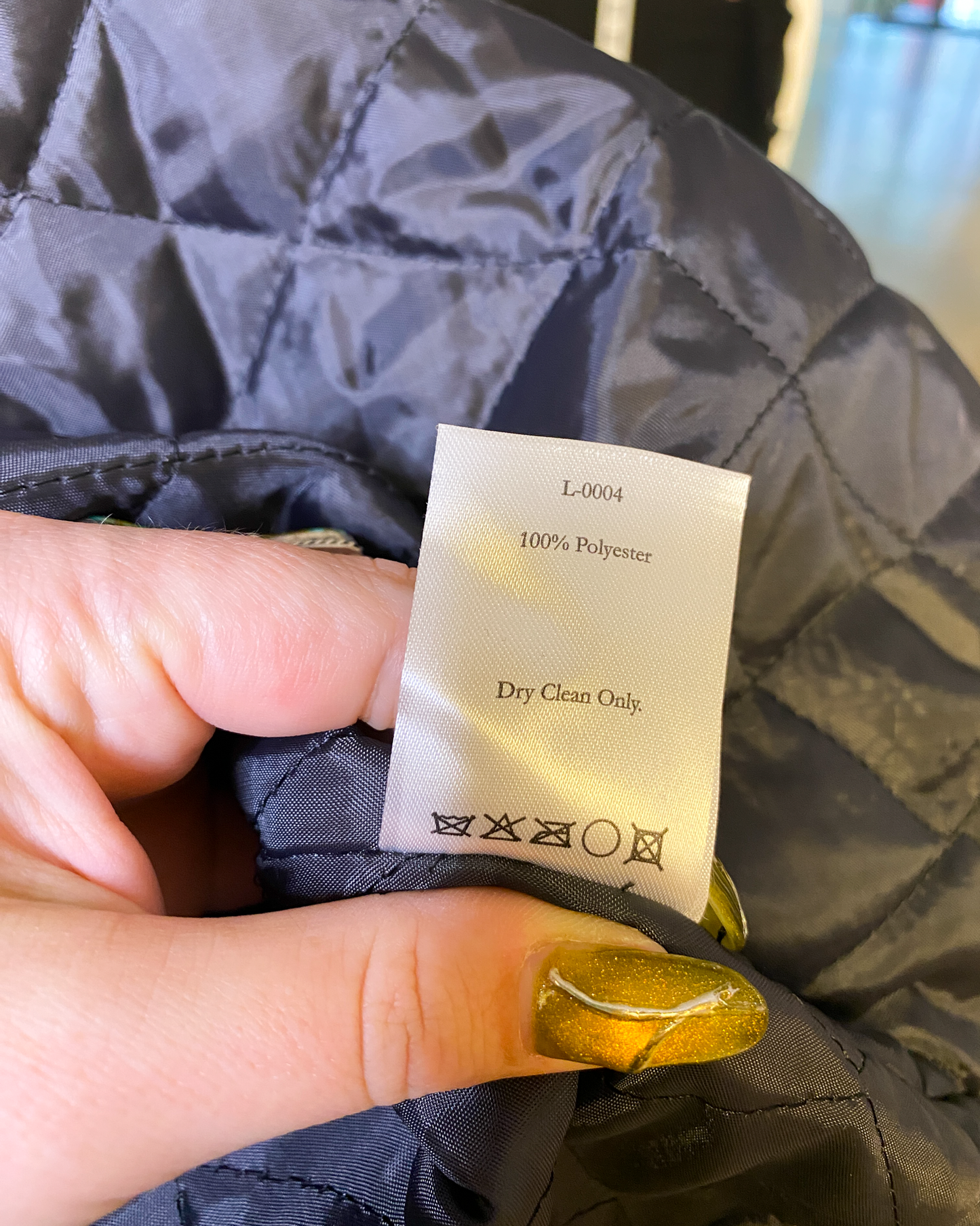 Size M | Olive Plaid Puffer Coat