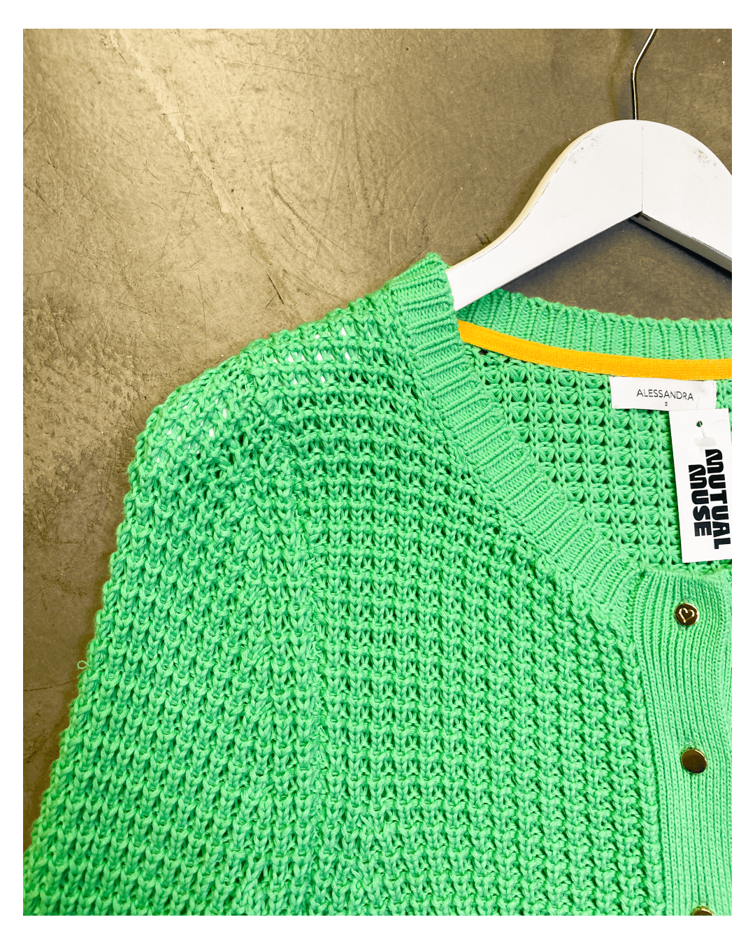 Size S | Alessandra Knit Cotton Cardigan