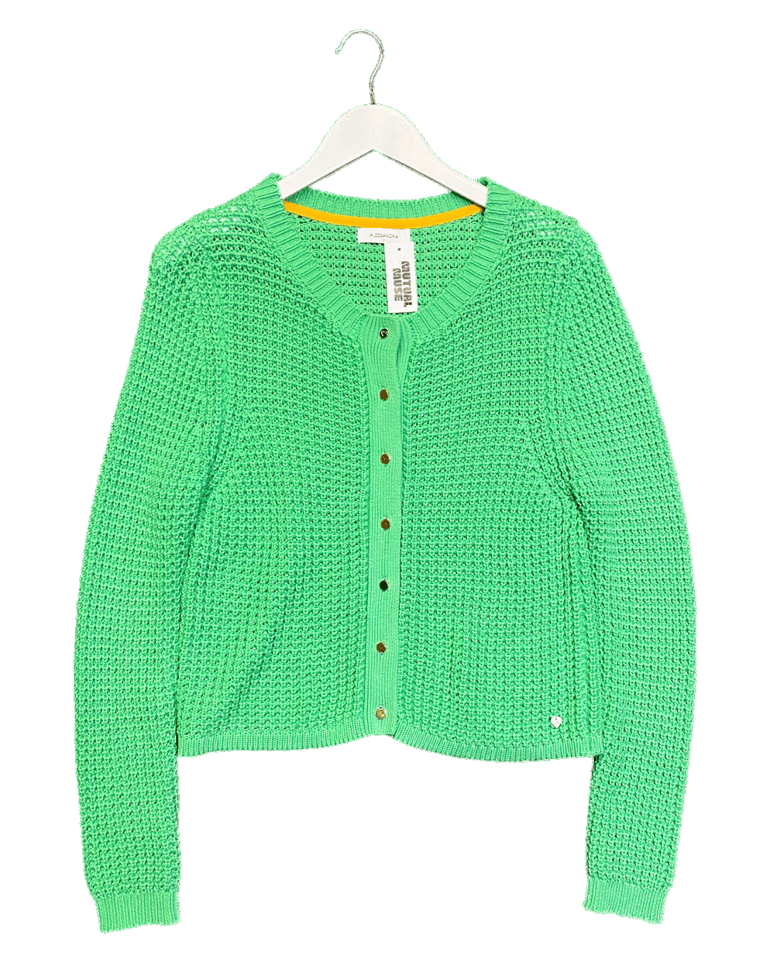 Size S | Alessandra Knit Cotton Cardigan
