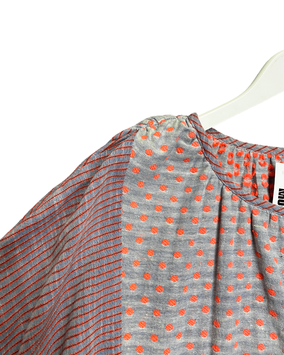 Size L | Ace & Jig Grey & Pink Cotton Top