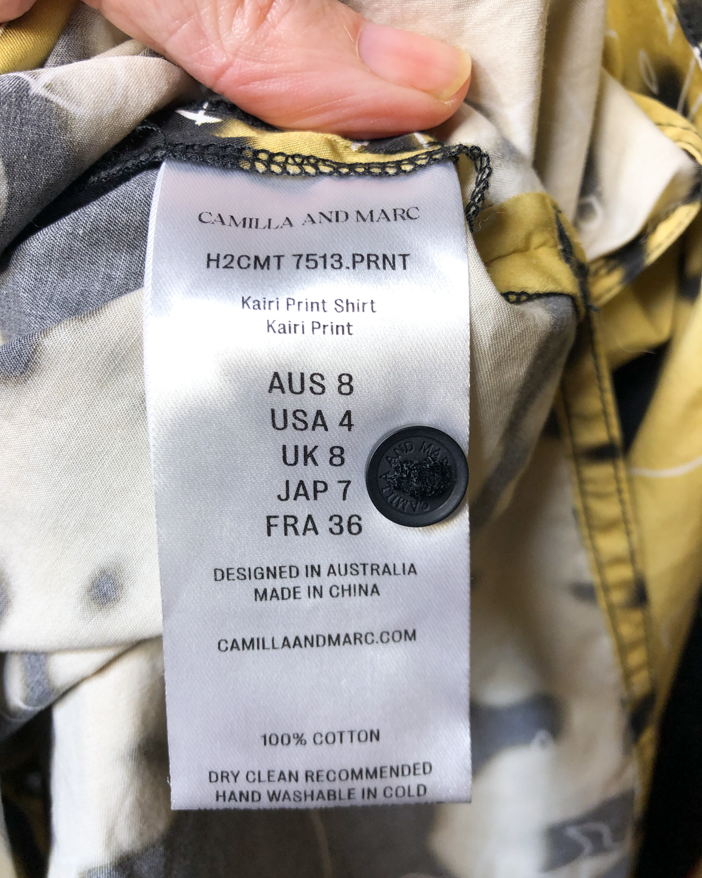 Size S | Camilla & Marc Kairi Print Shirt