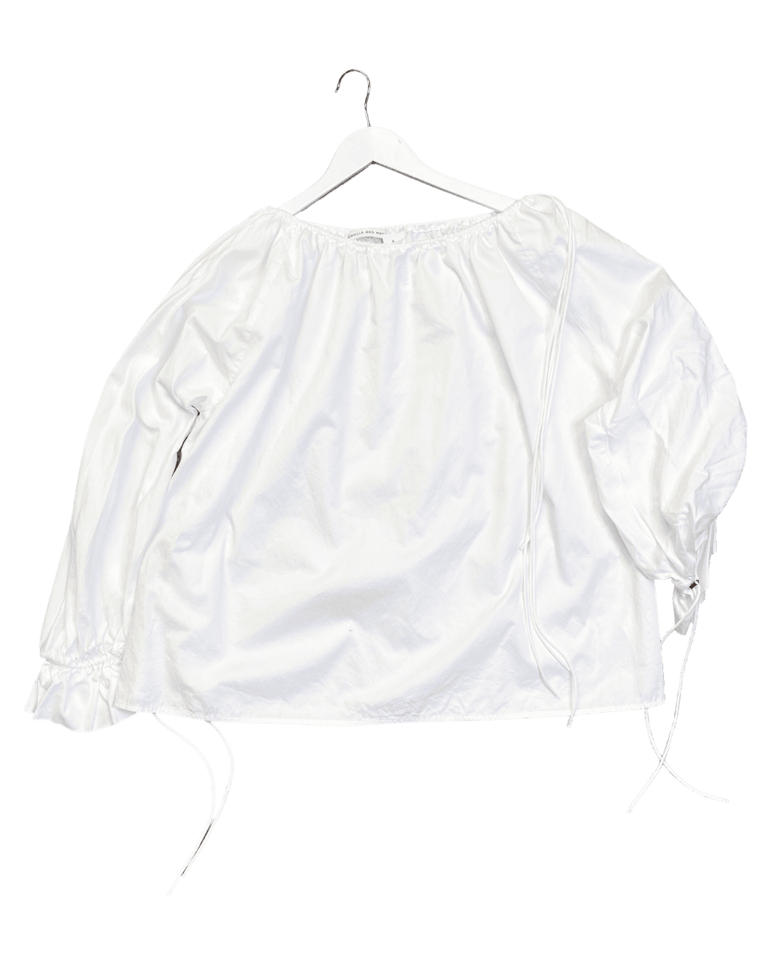 Size M | Camilla & Marc Cotton Poplin Ruched Top