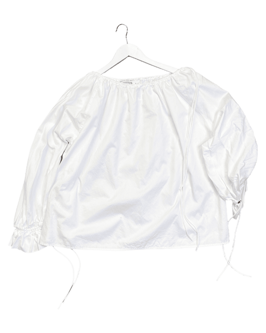 Size M | Camilla & Marc Cotton Poplin Ruched Top