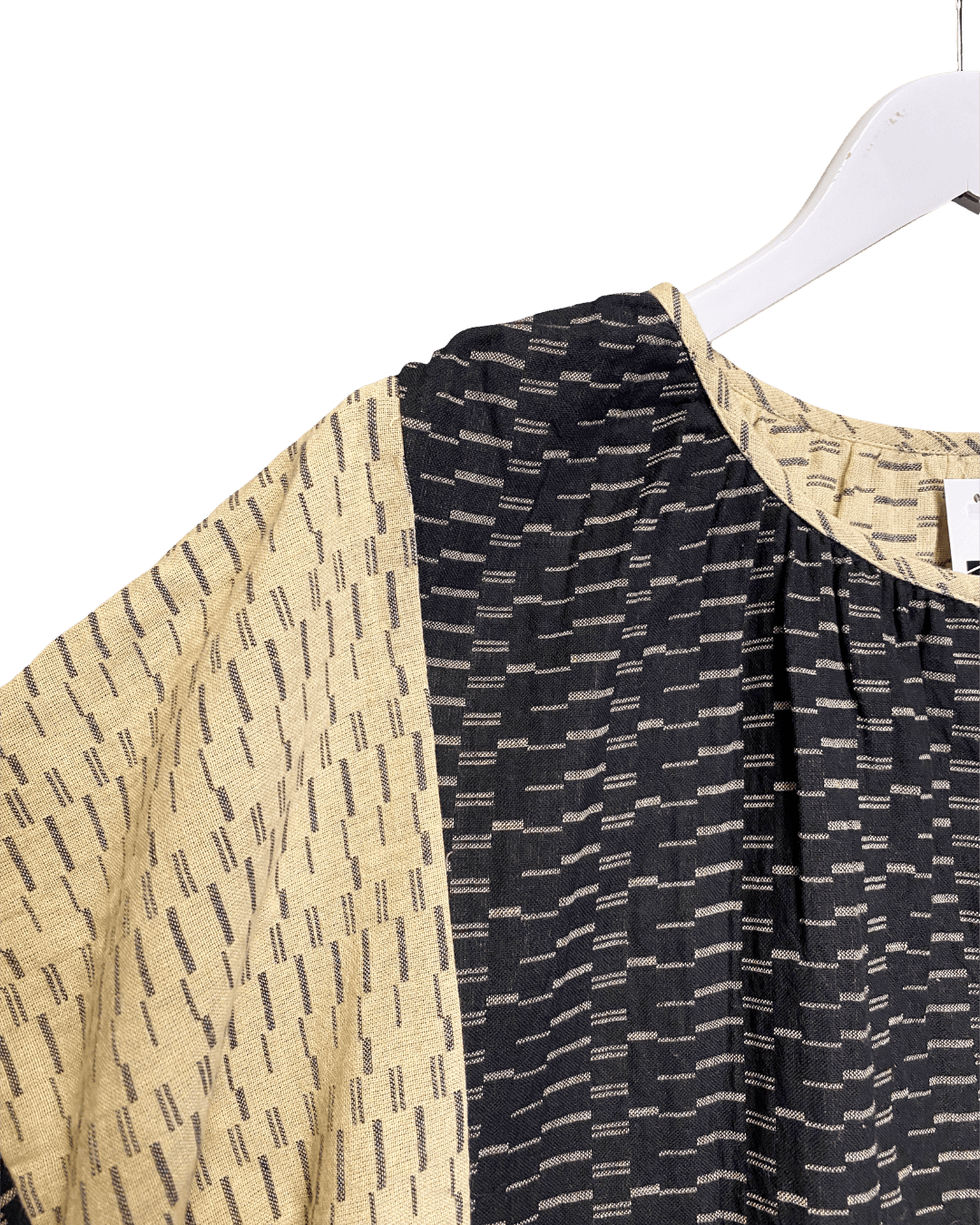 Size L | Ace & Jig Beige & Black Cotton Top