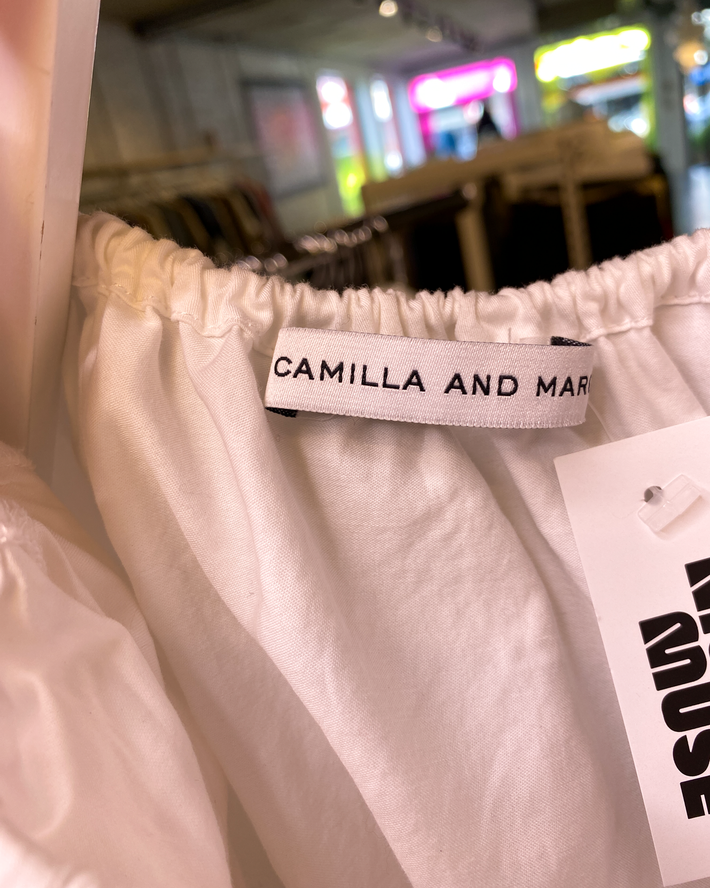 Size M | Camilla & Marc Cotton Poplin Ruched Top