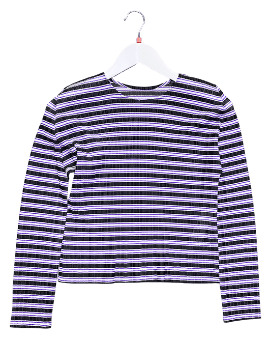 Size S/M | Issey Miyake Pleats Please Striped Top