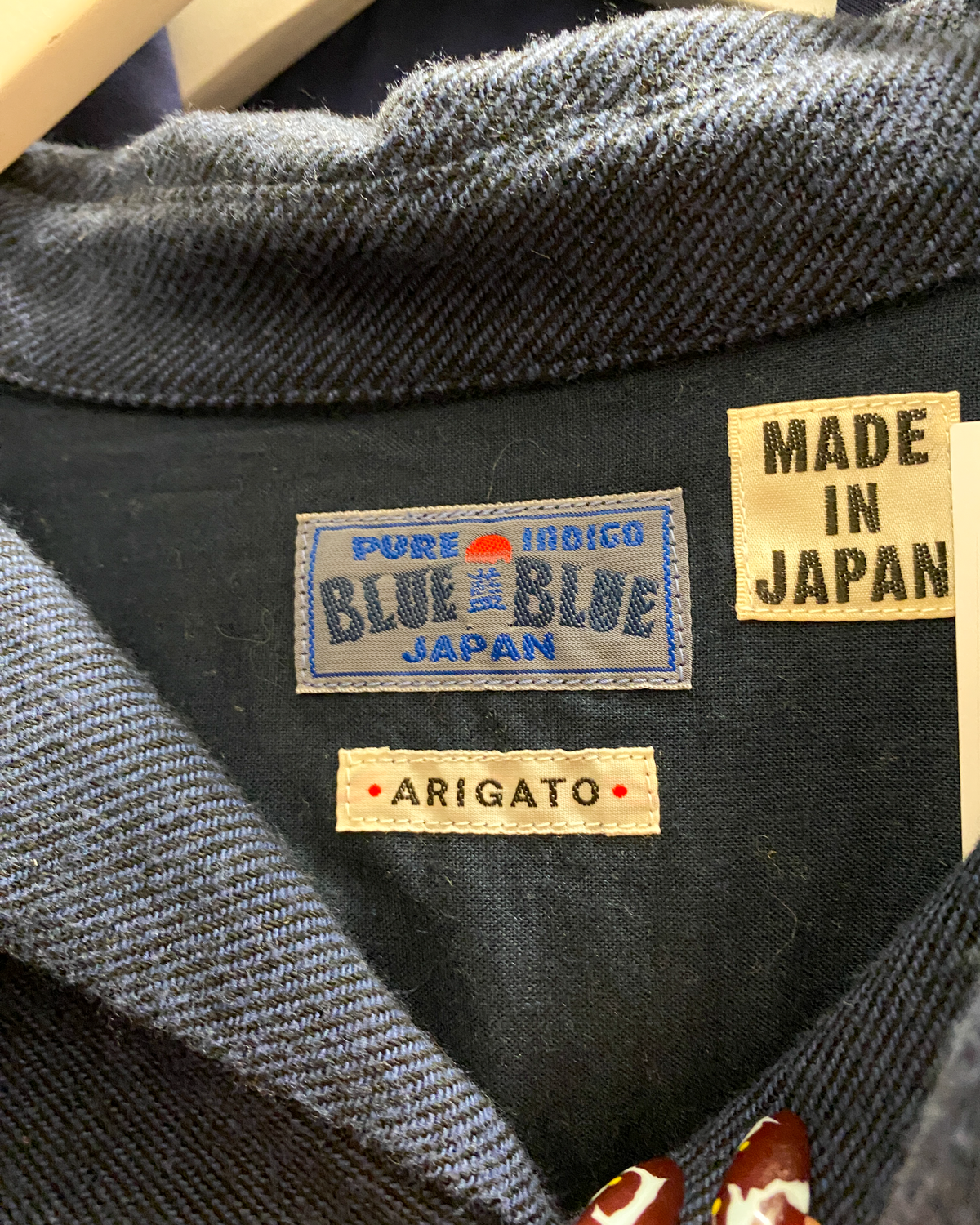 Size 4 (XL) | Blue Blue Japan Heavy Cotton Twill Shirt